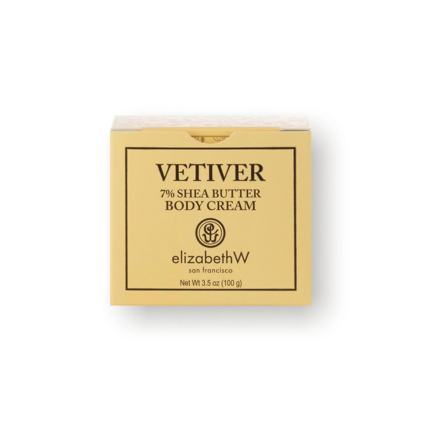 Elizabeth W Vetiver Body Cream – 3.5 oz | Hydrating Daily Moisturizer