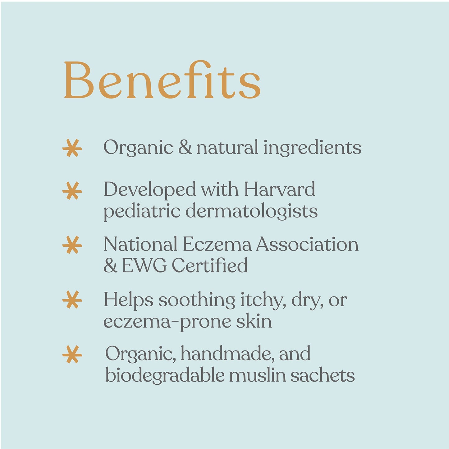 ELLAOLA Oatmeal Bath Soak – Fragrance-Free Bath Teas for Babies, Kids & Adults
