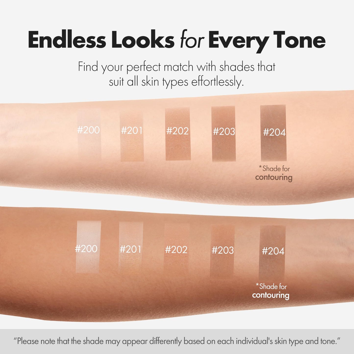 ELROEL Blanc Cover Stick V White – Korean Color-Changing Foundation with Volufiline (204 Tan) | Dual-Ended, Dewy Base Makeup