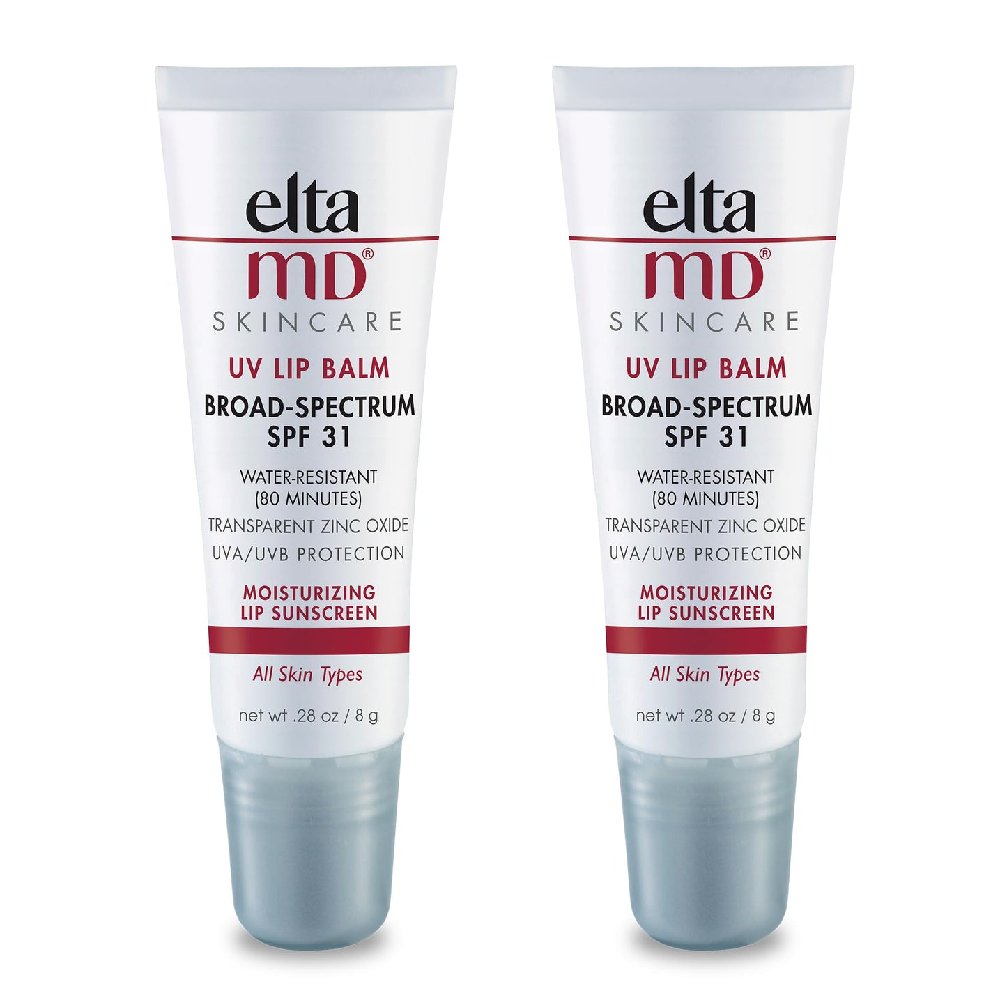 EltaMD UV Lip Balm SPF 30+ – Sunscreen Lip Moisturizer, 0.28 oz Tube (Pack of 2)