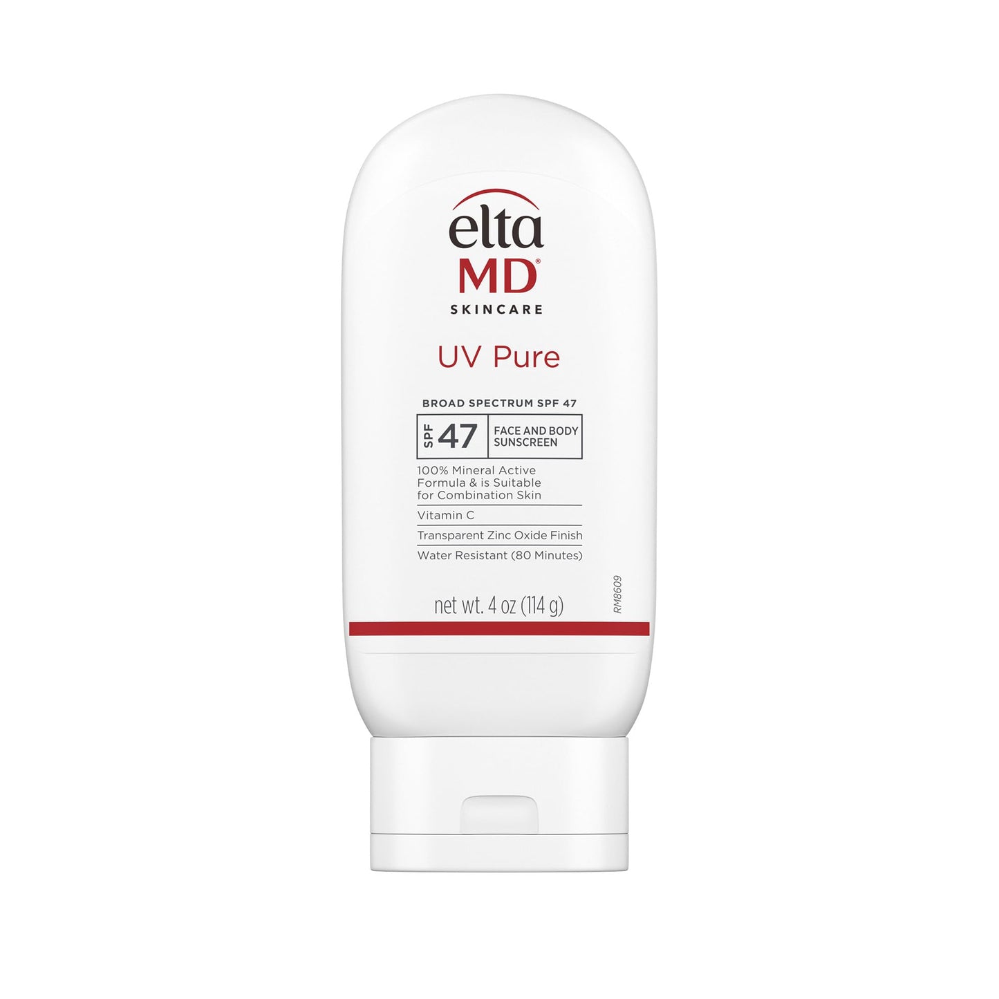 EltaMD UV Pure Face & Body Sunscreen SPF 47 – Mineral, Oil-Free, Water-Resistant (80 min) | 4 oz