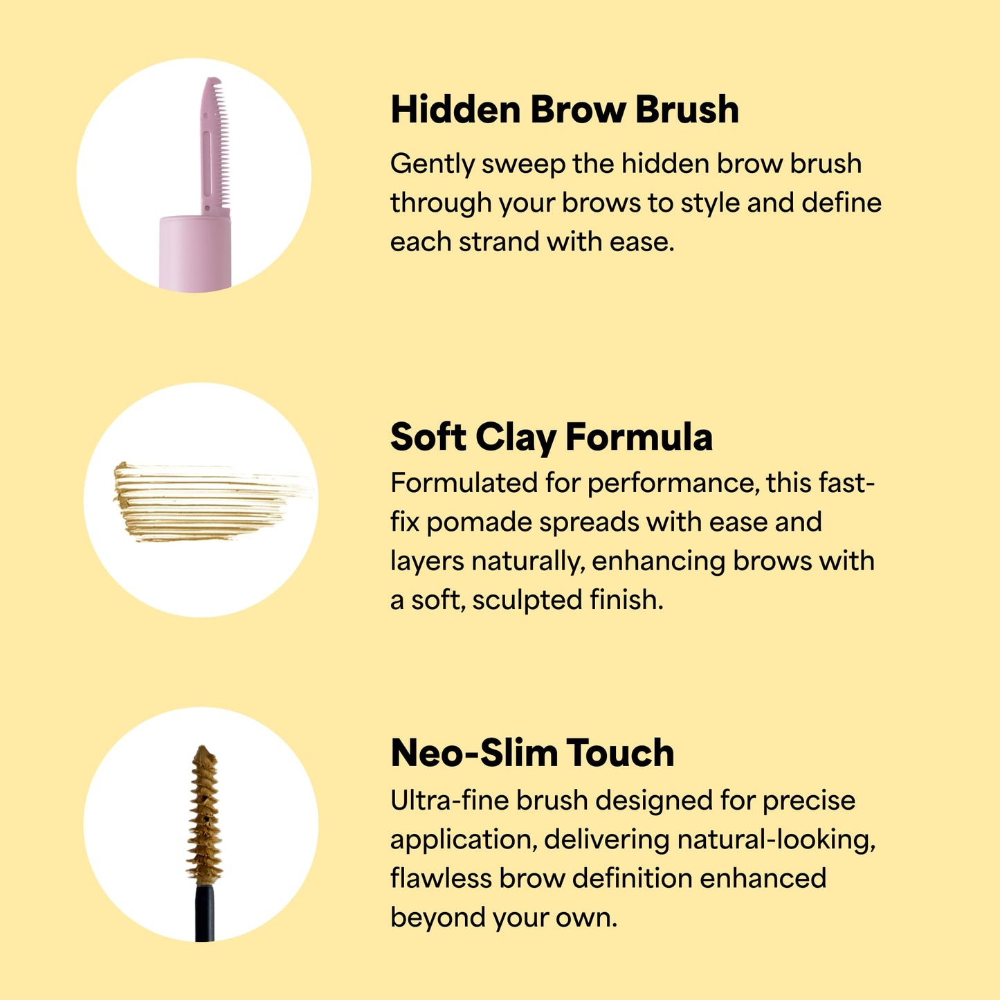 ENTROPY MAKE UP Tough Brow Finisher — 2-in-1 Brow Tint Mascara with Built-In Comb in Toast