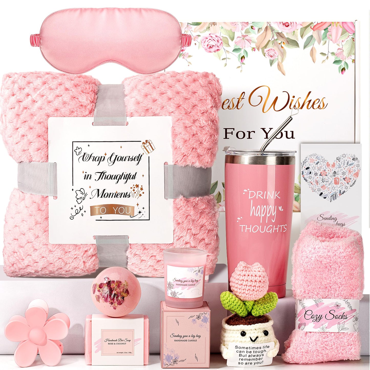ENVTEK Gift Box for Women – Luxury Self-Care Spa Set for Birthdays & Get Well