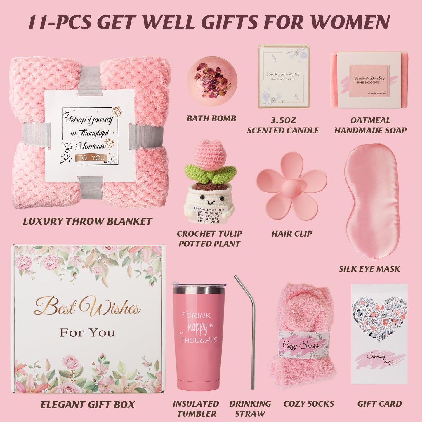 ENVTEK Gift Box for Women – Luxury Self-Care Spa Set for Birthdays & Get Well