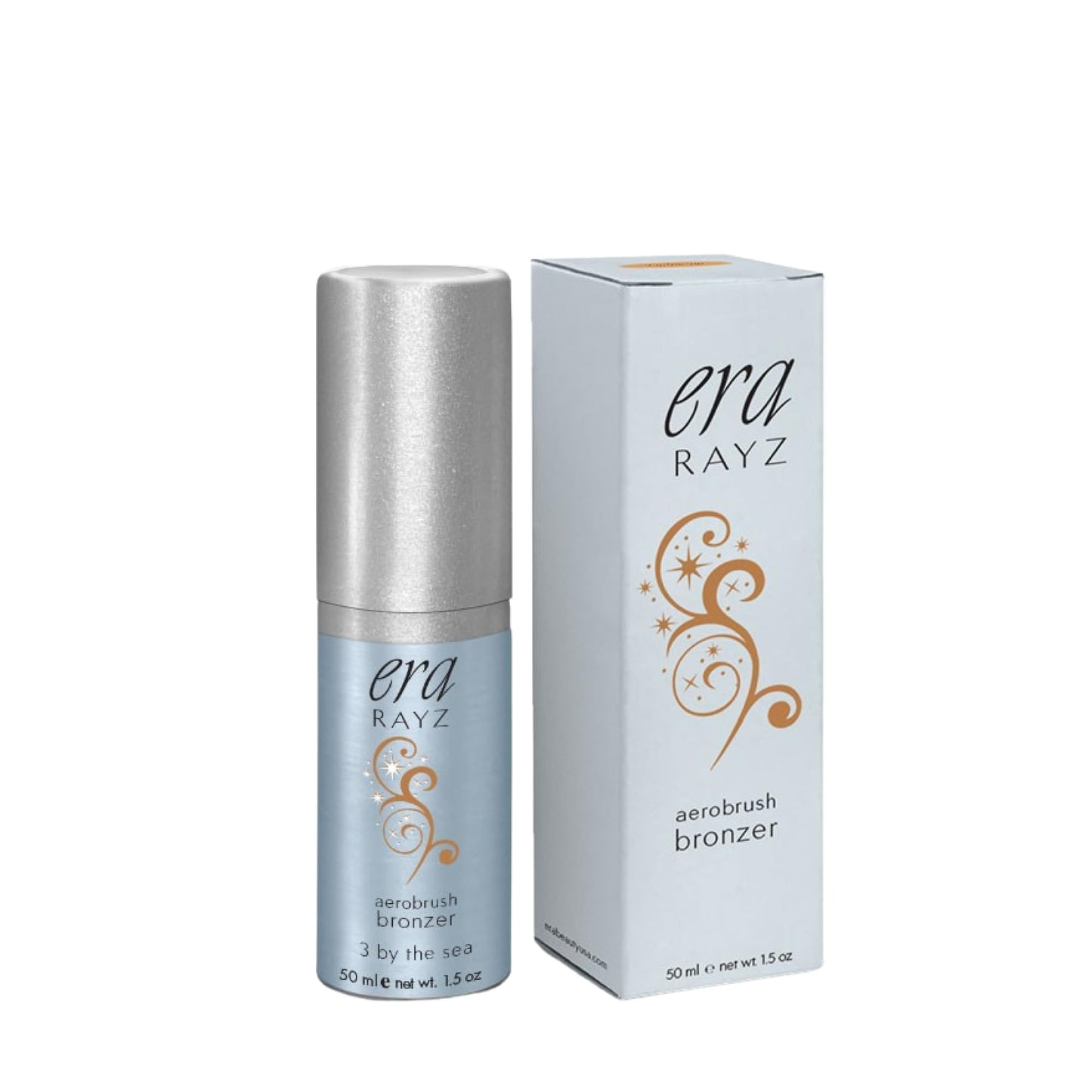 ERA Beauty Rayz Spray-On Bronzer – 360° Airbrush Makeup, Buildable Color (1.5 oz)