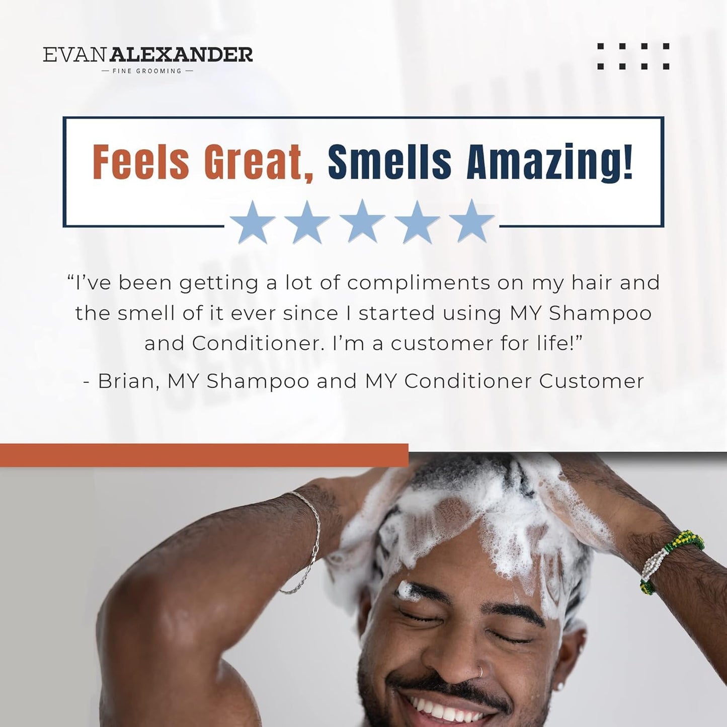 Evan Alexander Grooming MY Shampoo – Nourishing Scalp Care with Peppermint & Tea Tree, 8 oz, Vegan