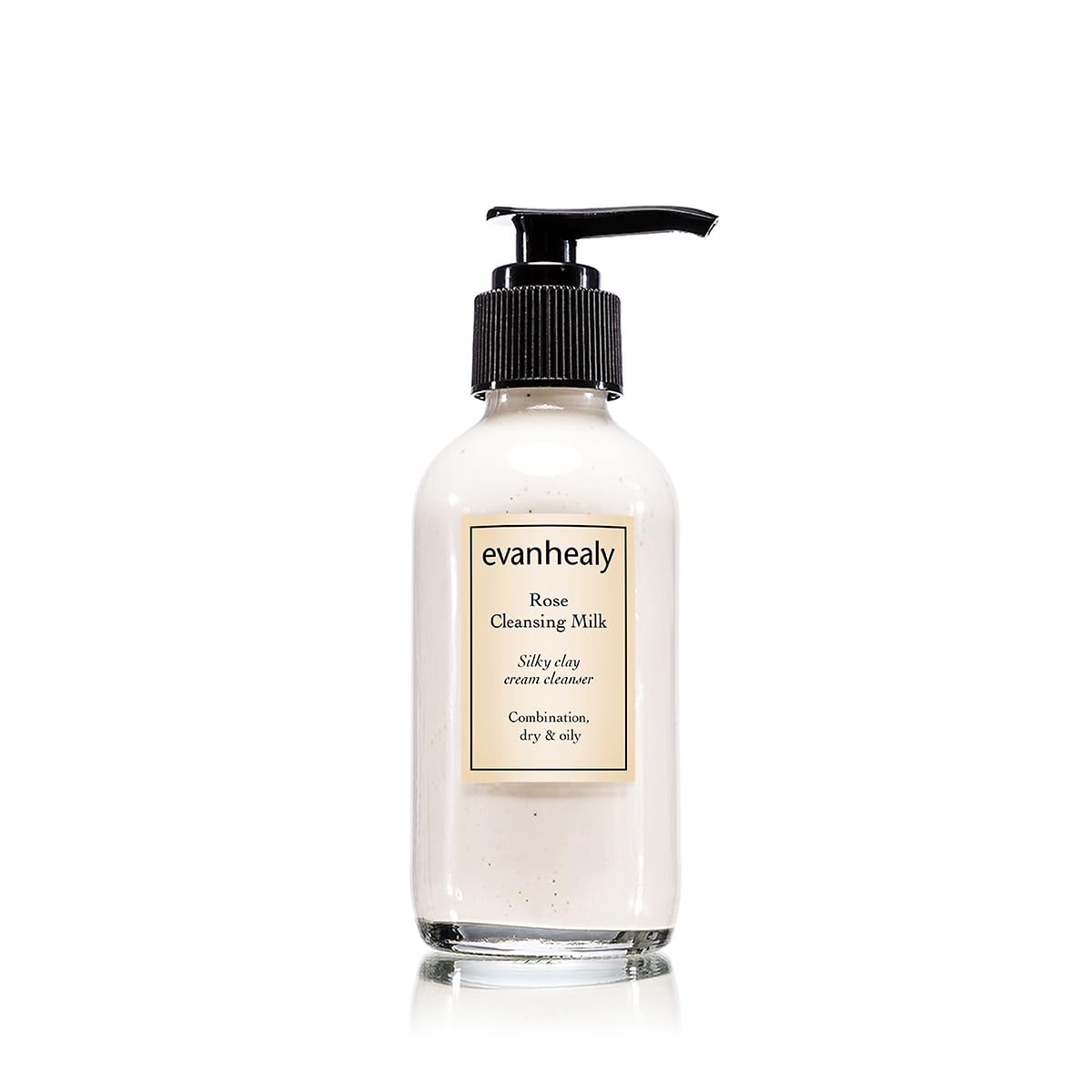 evanhealy Rose Cleansing Milk | Gentle Facial Cleanser with Distilled Hydrosols & Oils