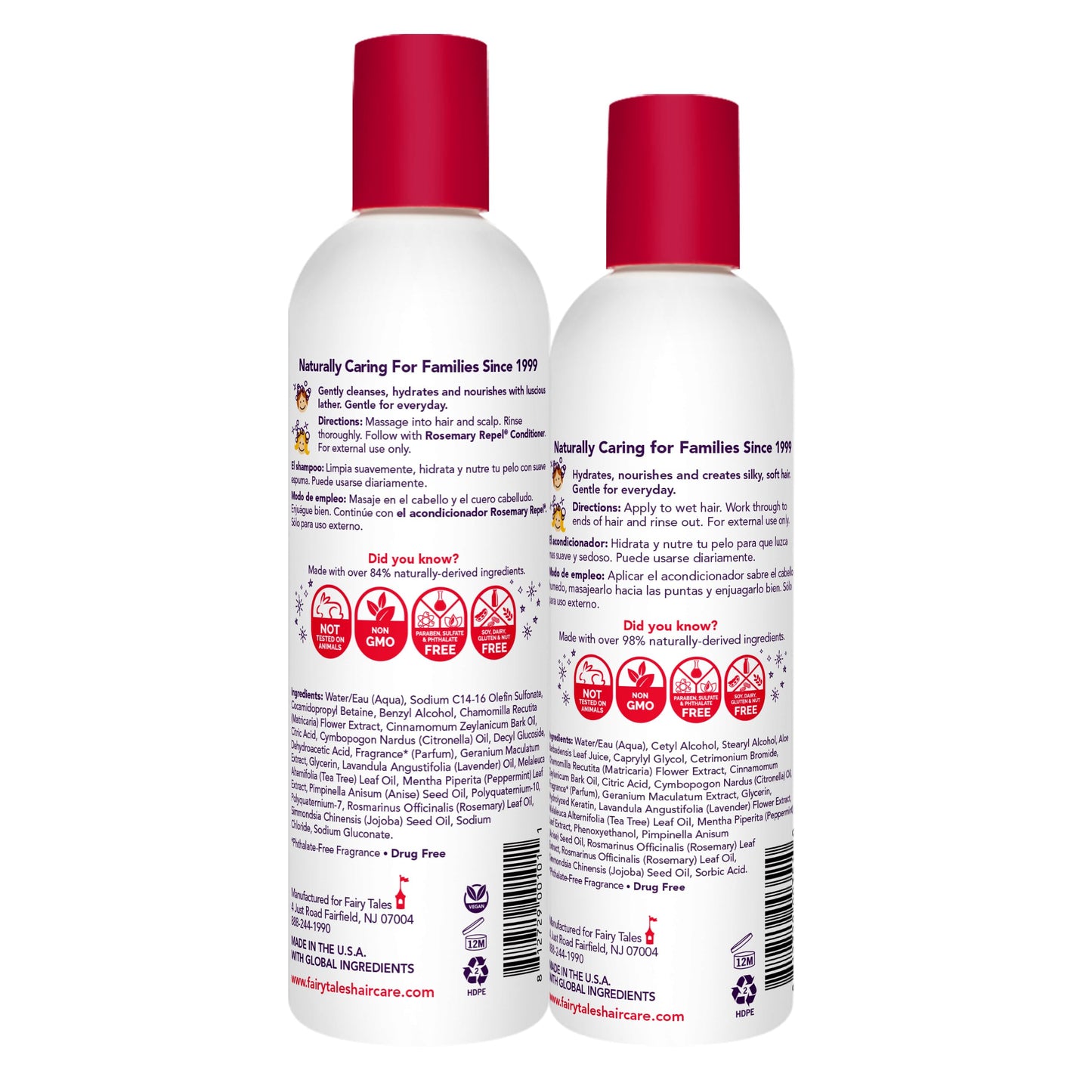 Fairy Tales Rosemary Repel Shampoo & Conditioner Duo for Kids — 12 oz + 8 oz
