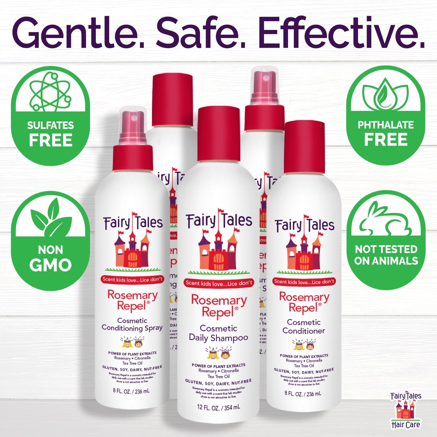 Fairy Tales Rosemary Repel Shampoo & Conditioner Duo for Kids — 12 oz + 8 oz