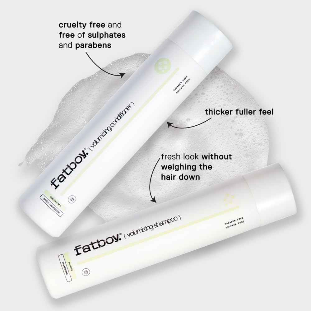 Fatboy Hair Volumizing Conditioner — Lightweight Anti-Frizz & Shine | 10 oz