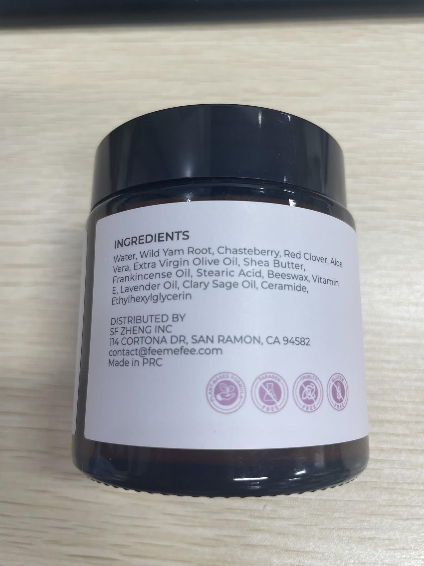 FeeMeFee Wild Yam Cream 4oz – Organic Balancing Cream for Women