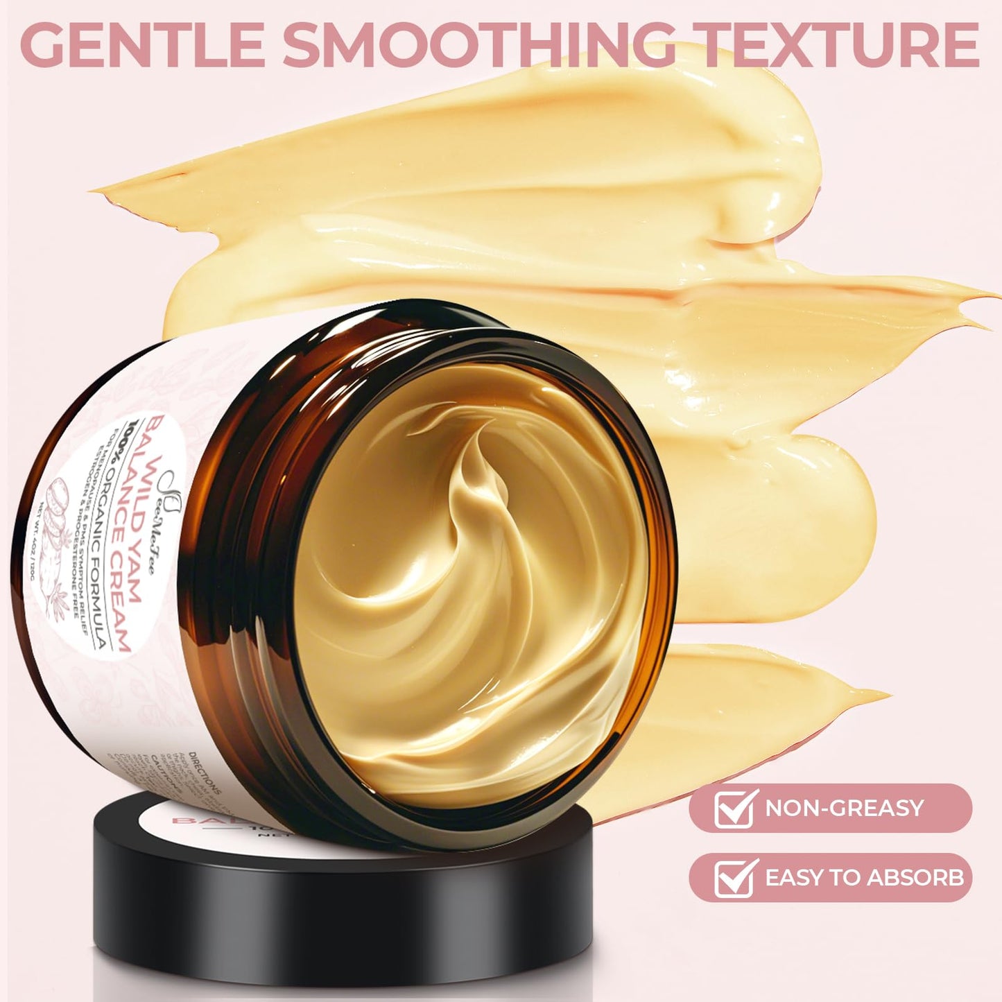 FeeMeFee Wild Yam Cream 4oz – Organic Balancing Cream for Women