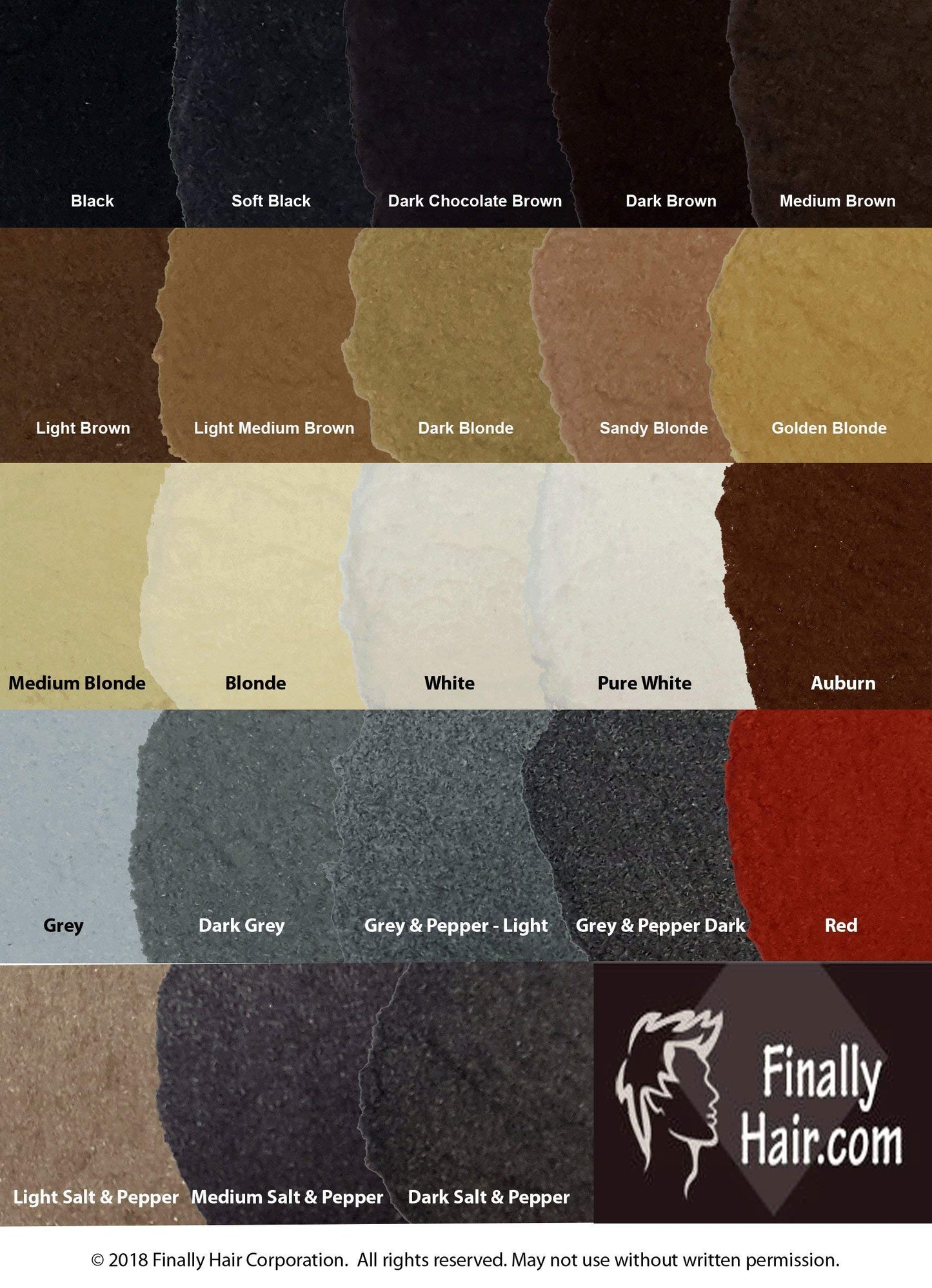 Finally Hair Hair Building Fibers 200 g + 4 x 50 g Refill (Light Grey & Pepper) – Instant Crown Coverage