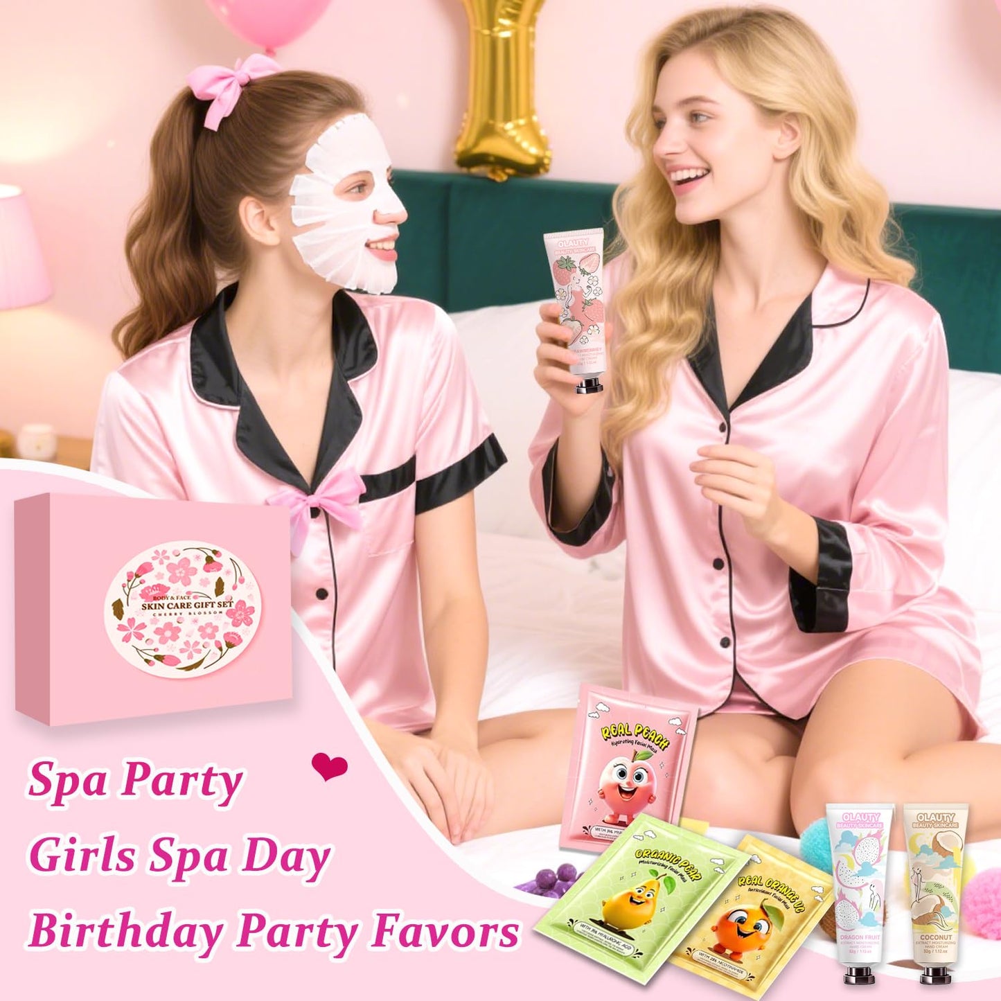 Firstfly 90 PCS Spa Skincare Set for Kids – Party Favors & Stocking Stuffers