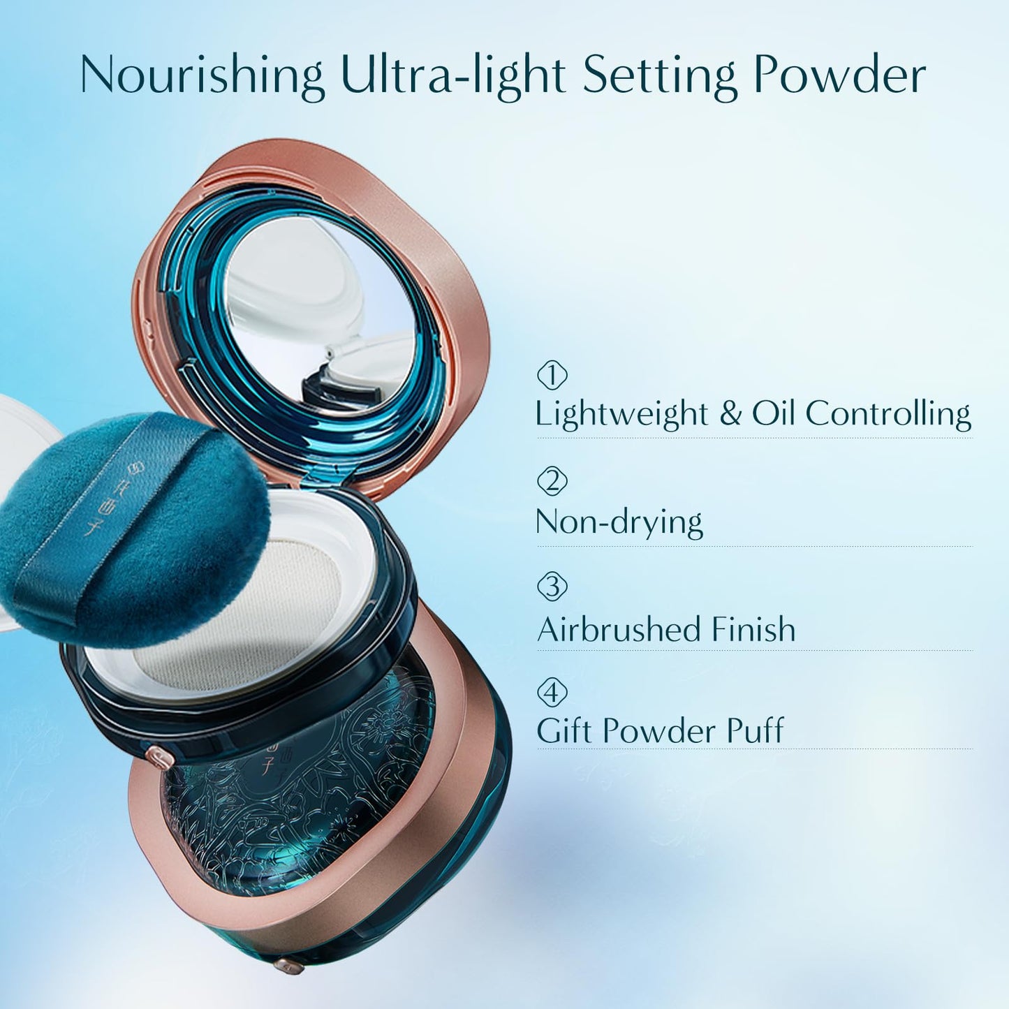 FLORASIS Fairy Peach Blossom Ultra-light Setting Powder 01 Snow – Porch Window Edition