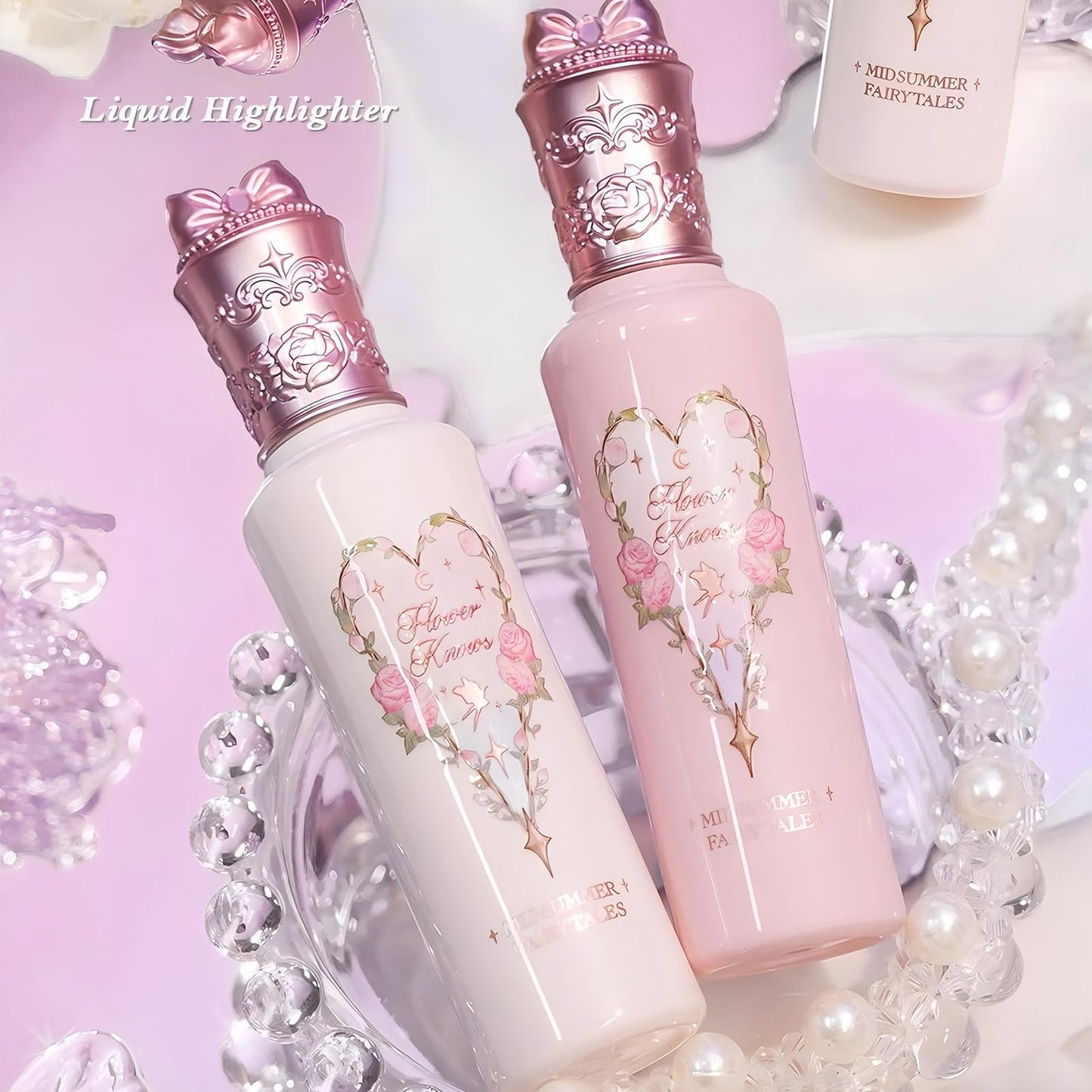 Flower Knows Midsummer Fairytales Liquid Highlighter – Moonlight Swing Silver Glow