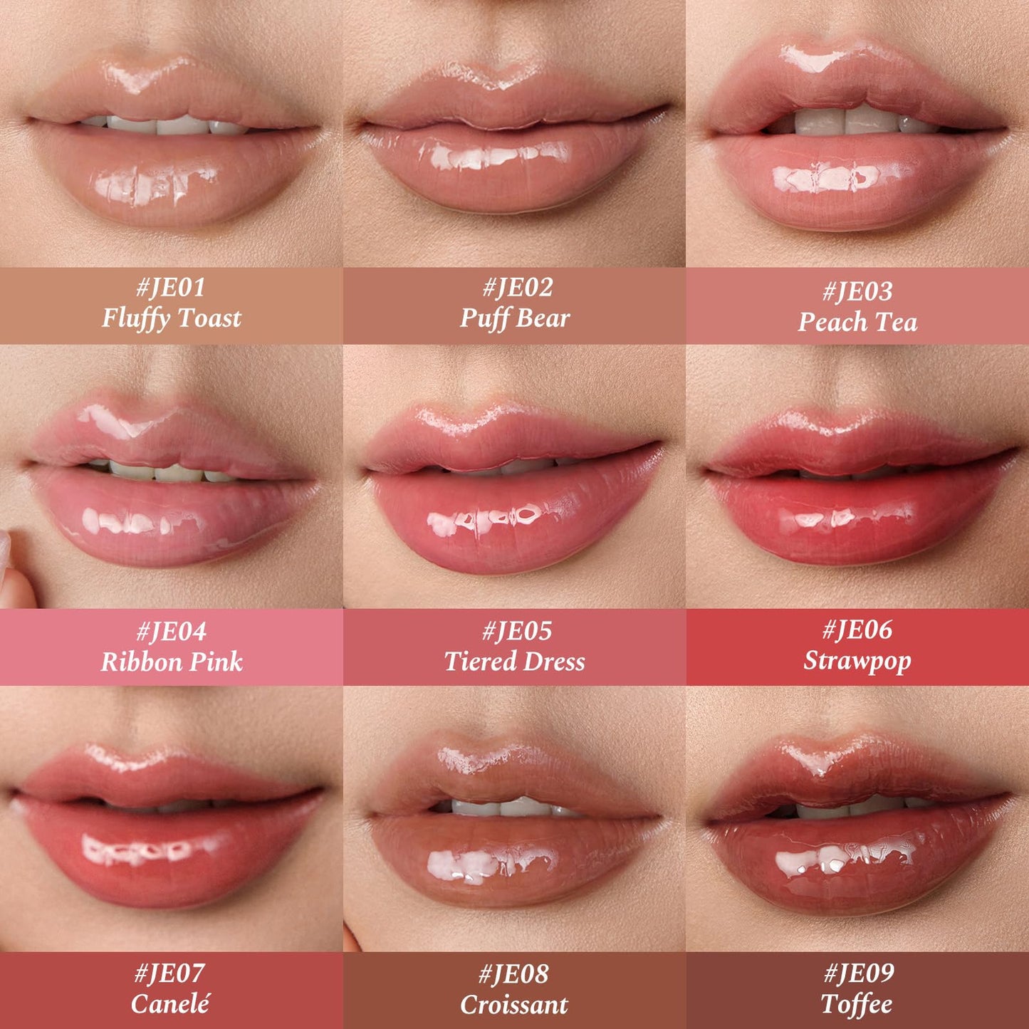 Flower Knows The Sweetie Bear Coating Lip Jelly Strawpop – Plush Pink Lip Gloss
