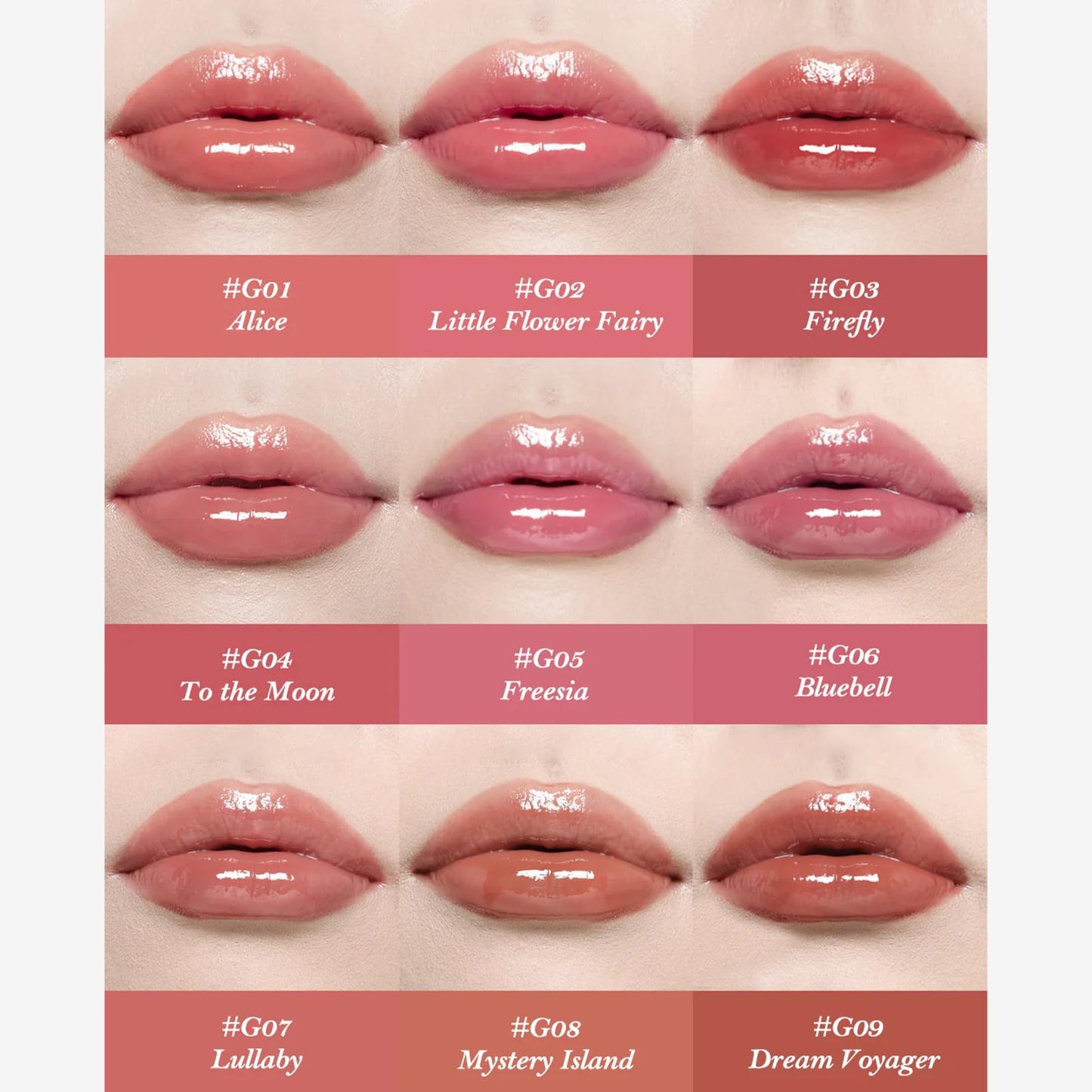 Flower Knows Midsummer Fairytales Lip Lacquer G06 Bluebell | Glowy Hydrating Lip Oil