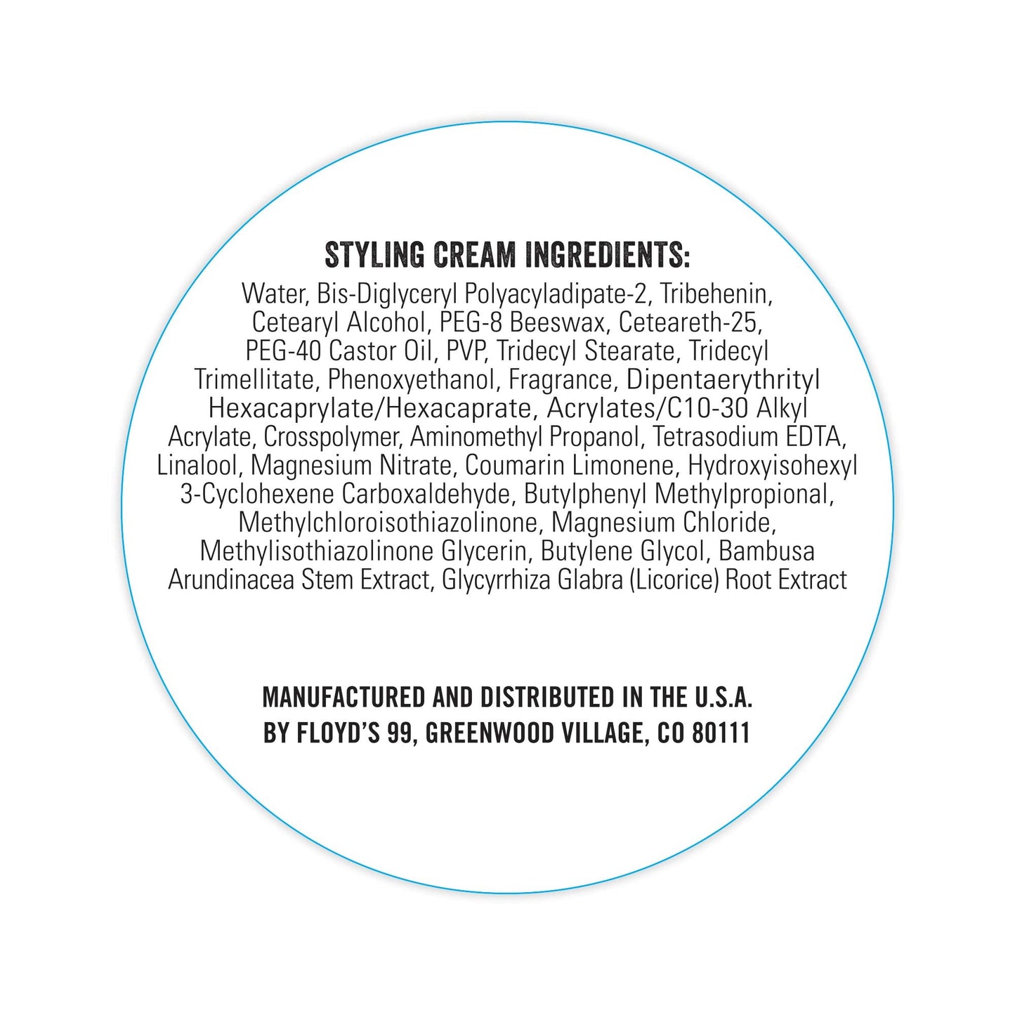 Floyd's 99 Grooming Styling Cream – Lightweight Texture, Soft Hold & Natural Shine
