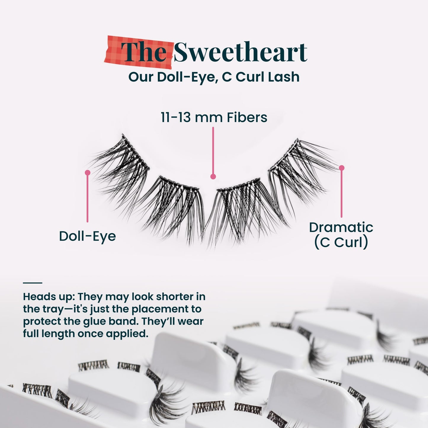 FlutterHabit STICKtionary Sweetheart Self-Adhesive Eyelashes Kit — No Glue, 5 Pairs, Beginner-Friendly