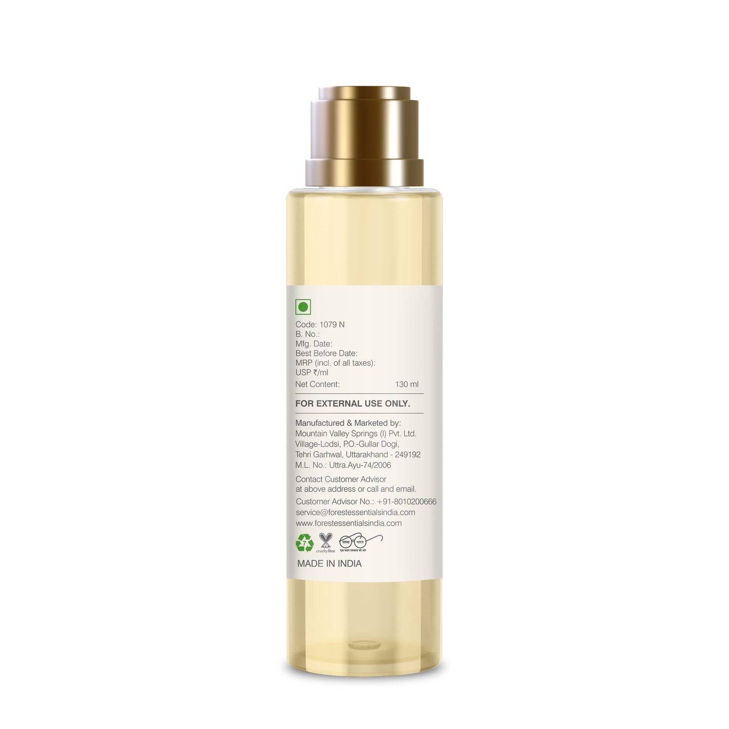 Forest Essentials After Bath Oil Nargis 130 ml – Hydrating Body Oil
