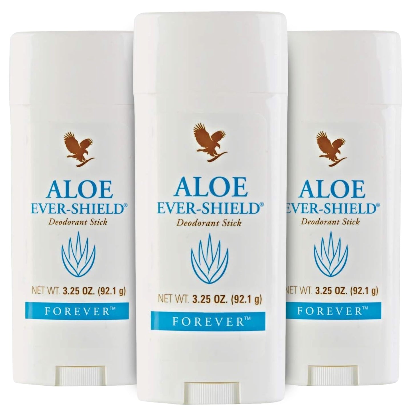 Forever Living Aloe Ever-Shield Aluminum-Free Deodorant - Soothing Aloe for Sensitive Skin, 3.25 oz Stick (Pack of 3)
