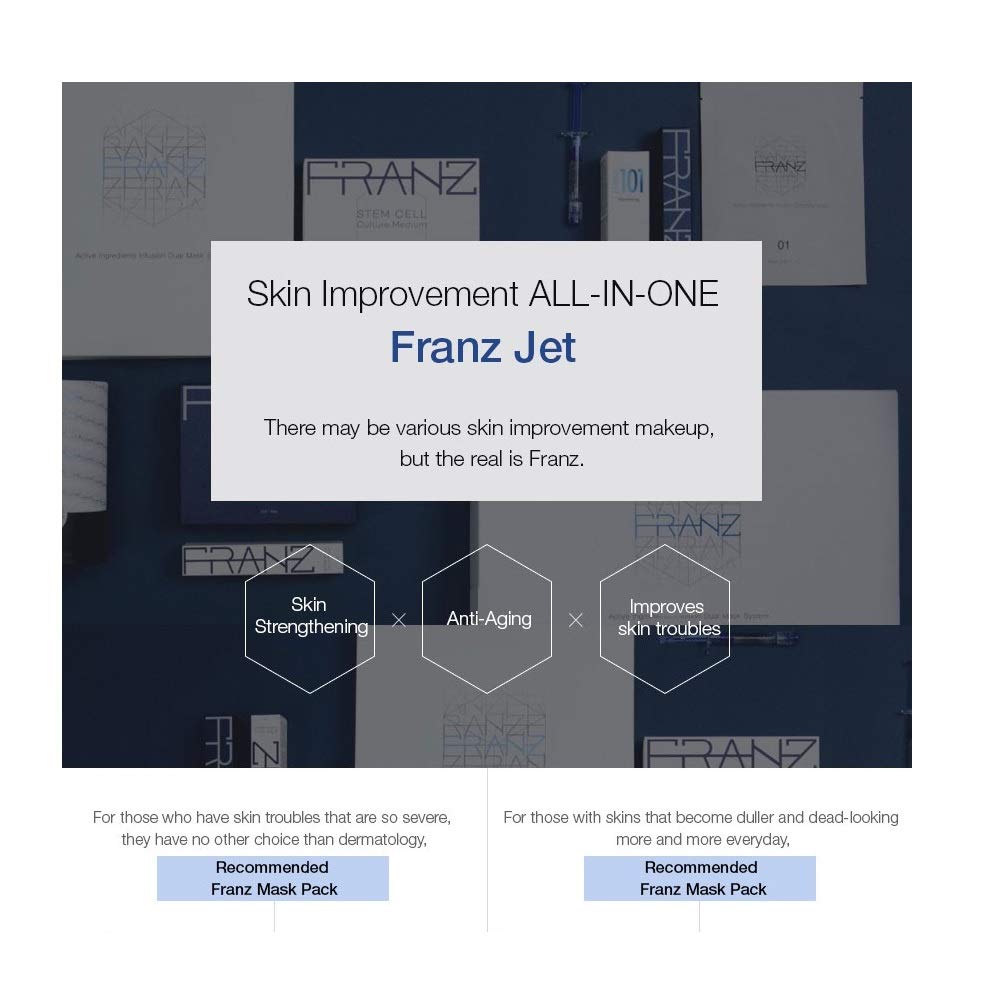 FRANZ Dual Mask Jet Kit – 2 Masks + 2 Elixirs, K-Beauty