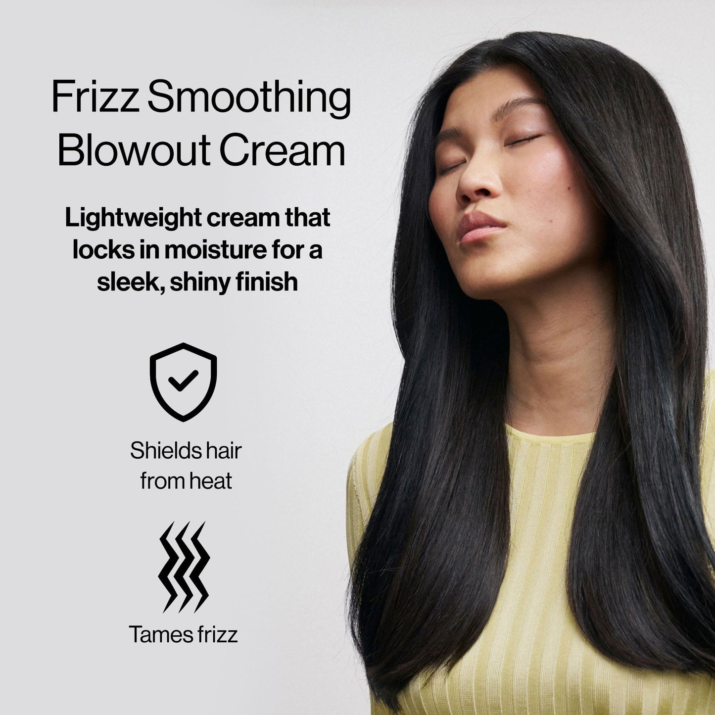 Freewill Frizz Smoothing Blowout Cream – Vegan Anti-Frizz Hair Cream with Shea Butter, Coconut & Ginger Oils, 6 oz