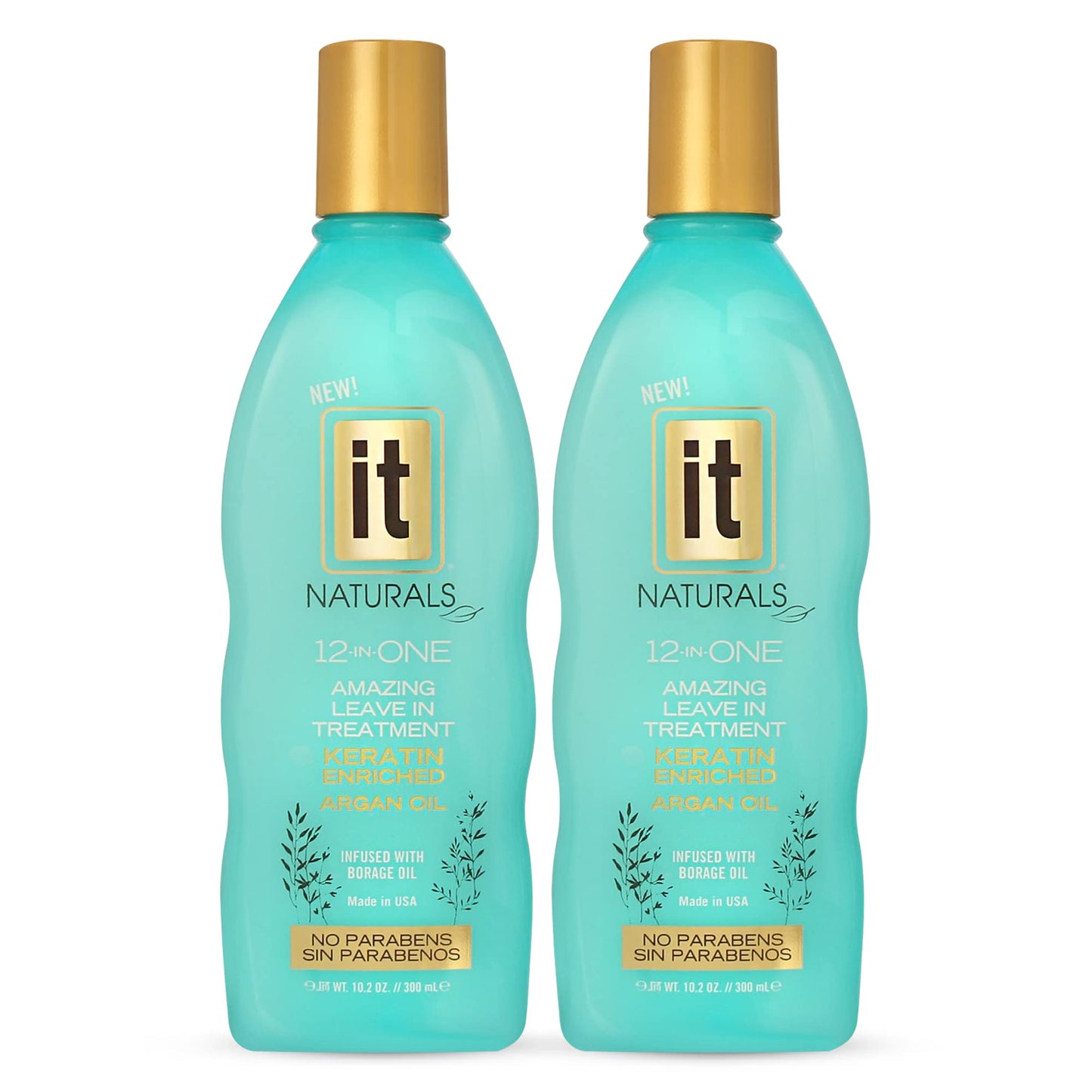 Freeze It 12-in-One Leave-In Treatment – Keratin & Argan Oil for Silky, Shiny Hair | 2-Pack