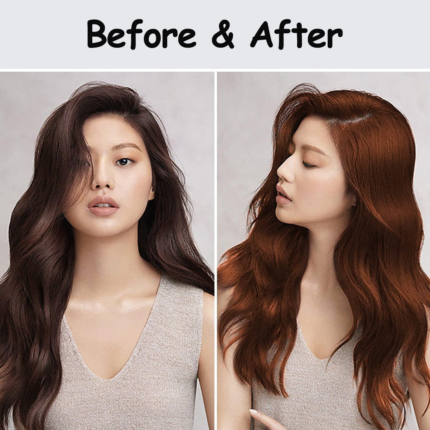 Fvquhvo Cherry Brown Hair Dye Shampoo 3-in-1 – Color, Cleanse & Condition in Minutes