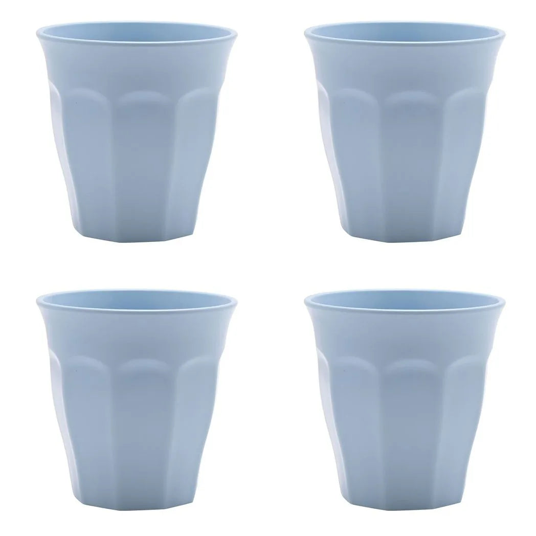 Country Living Set of 4 RPET Cups - 280ml Sky Blue