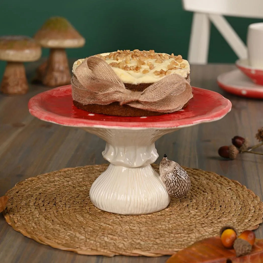 Country Living Toadstool & Hedgehog Cake Stand