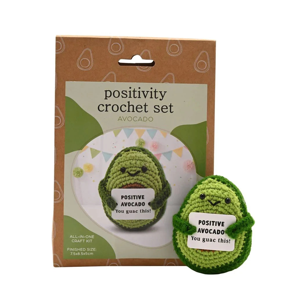 Apples To Pears Positivity Crochet Set - Avocado