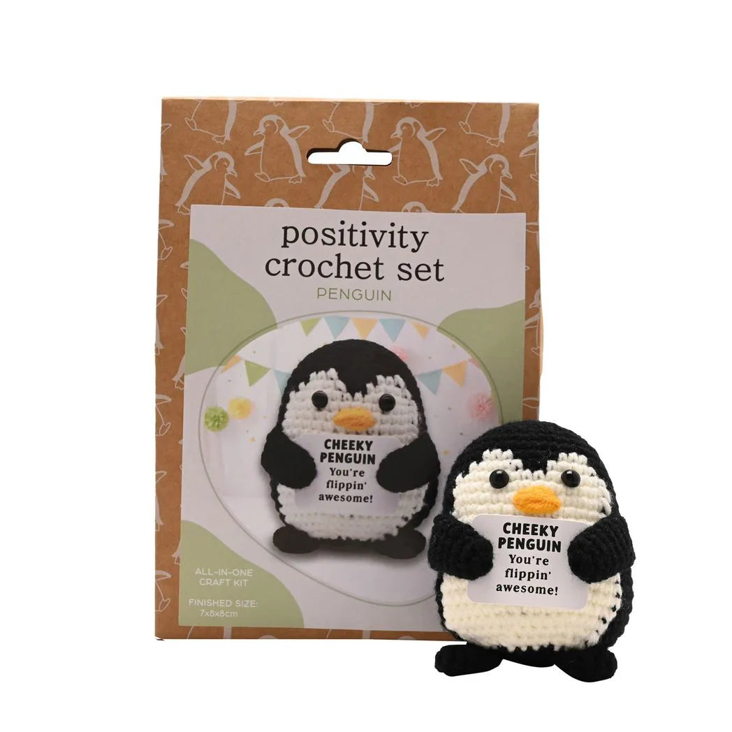Apples To Pears Positivity Crochet Set - Penguin
