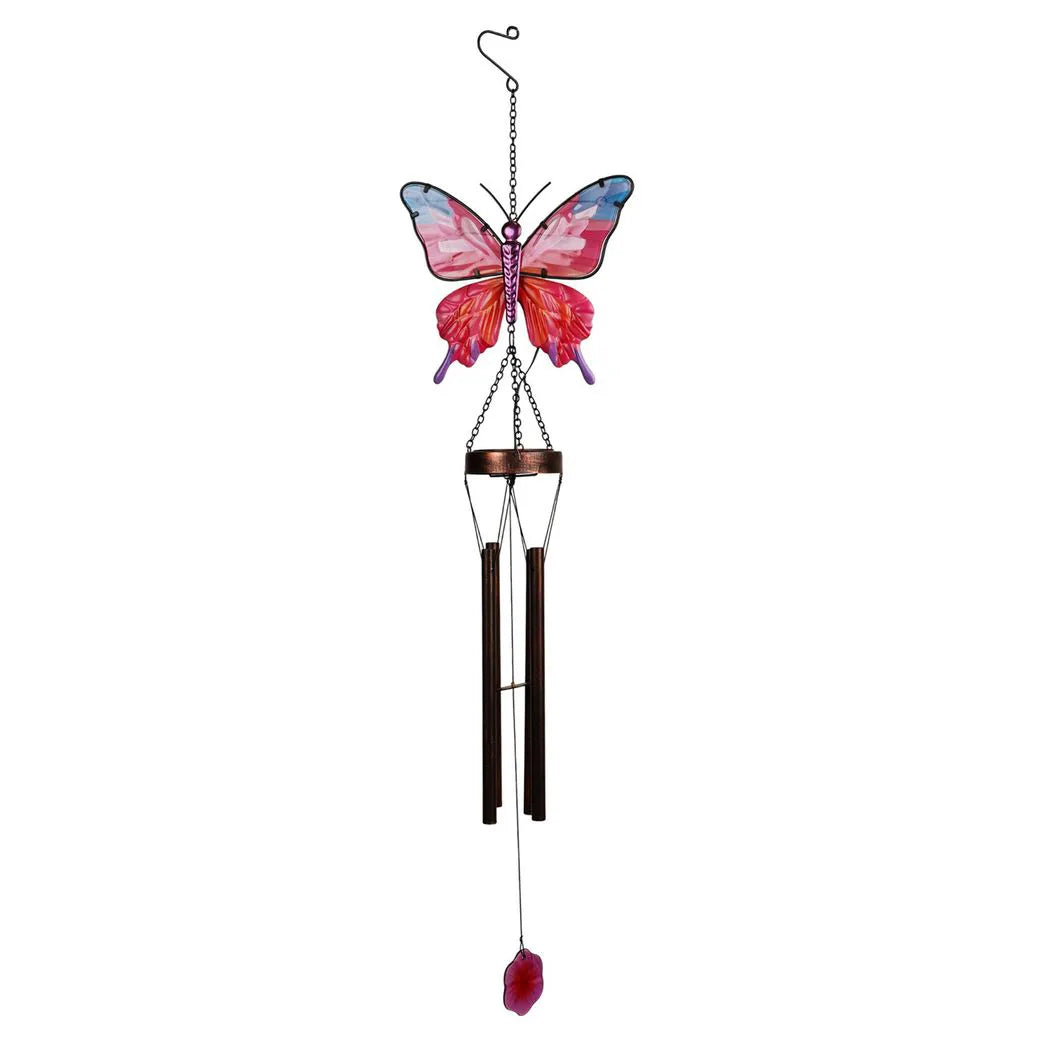 Country Living Solar Windchime - Butterfly 92cm