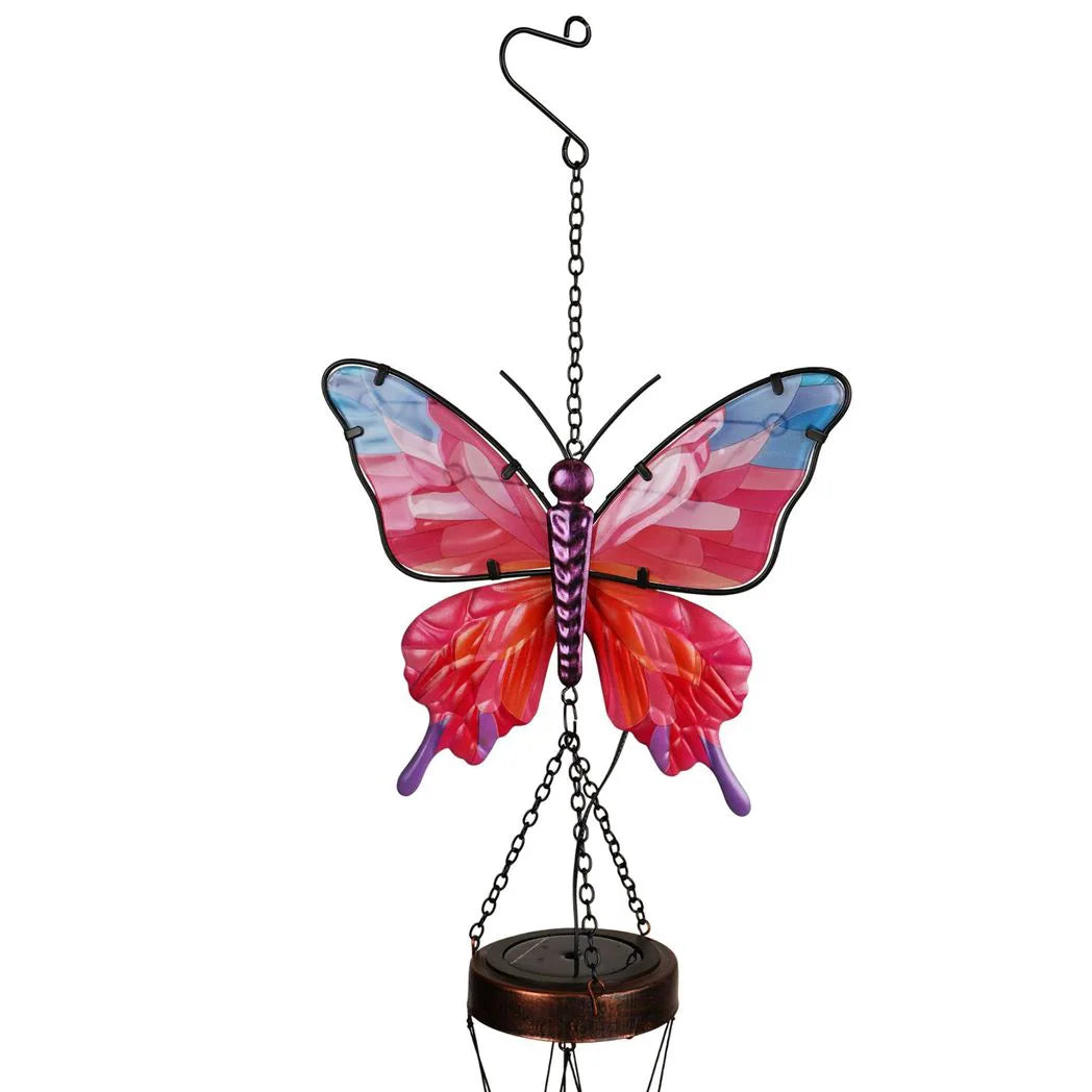 Country Living Solar Windchime - Butterfly 92cm