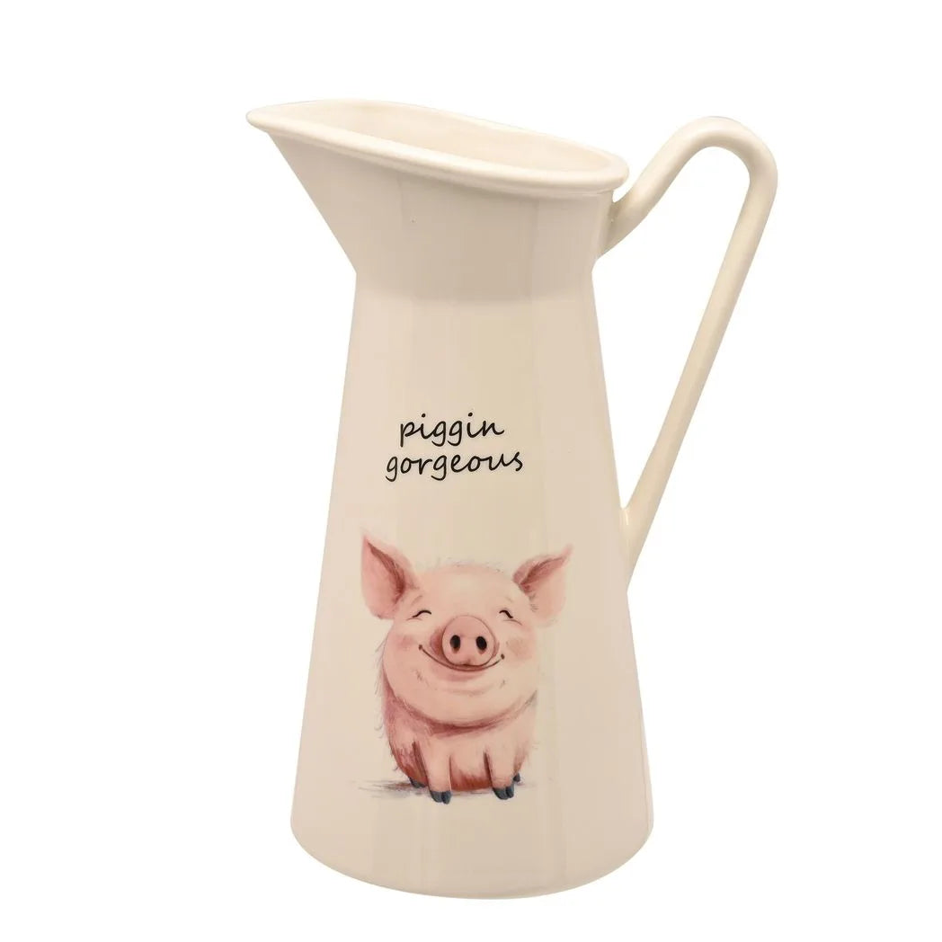 The Funny Farm Ceramic Vase - "Piggin Gorgeous"