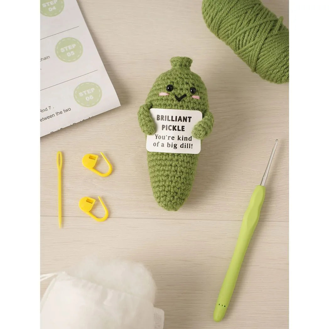 Apples To Pears Positivity Crochet Set - Pickle