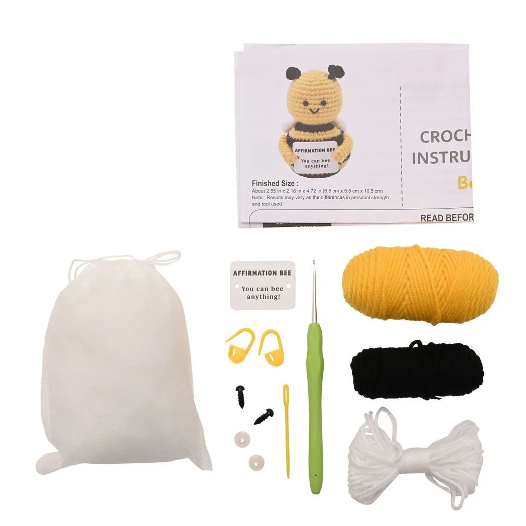 Apples To Pears Positivity Crochet Set - Bee