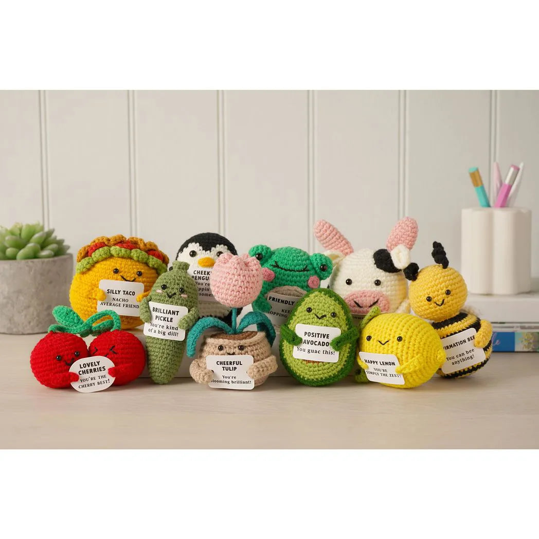 Apples To Pears Positivity Crochet Set - Pickle
