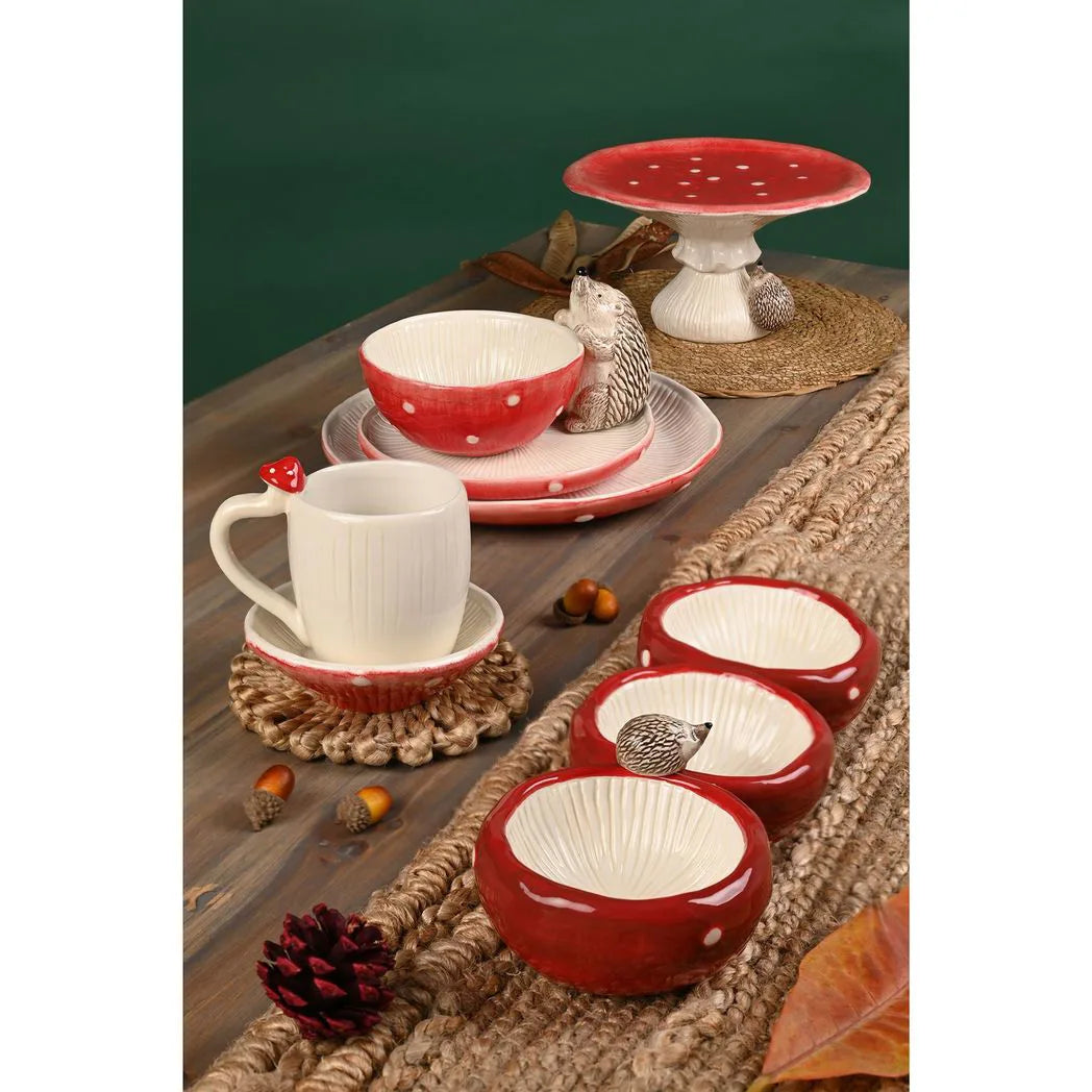 Country Living Toadstool & Hedgehog Triple Dish Serving Tray