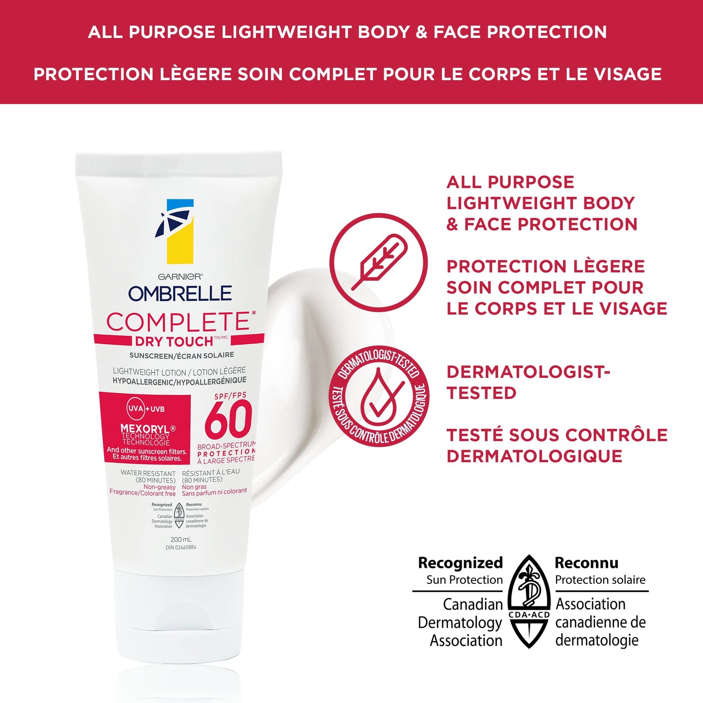 Garnier Ombrelle Complete Sensitive Advanced SPF 60 – 200 mL
