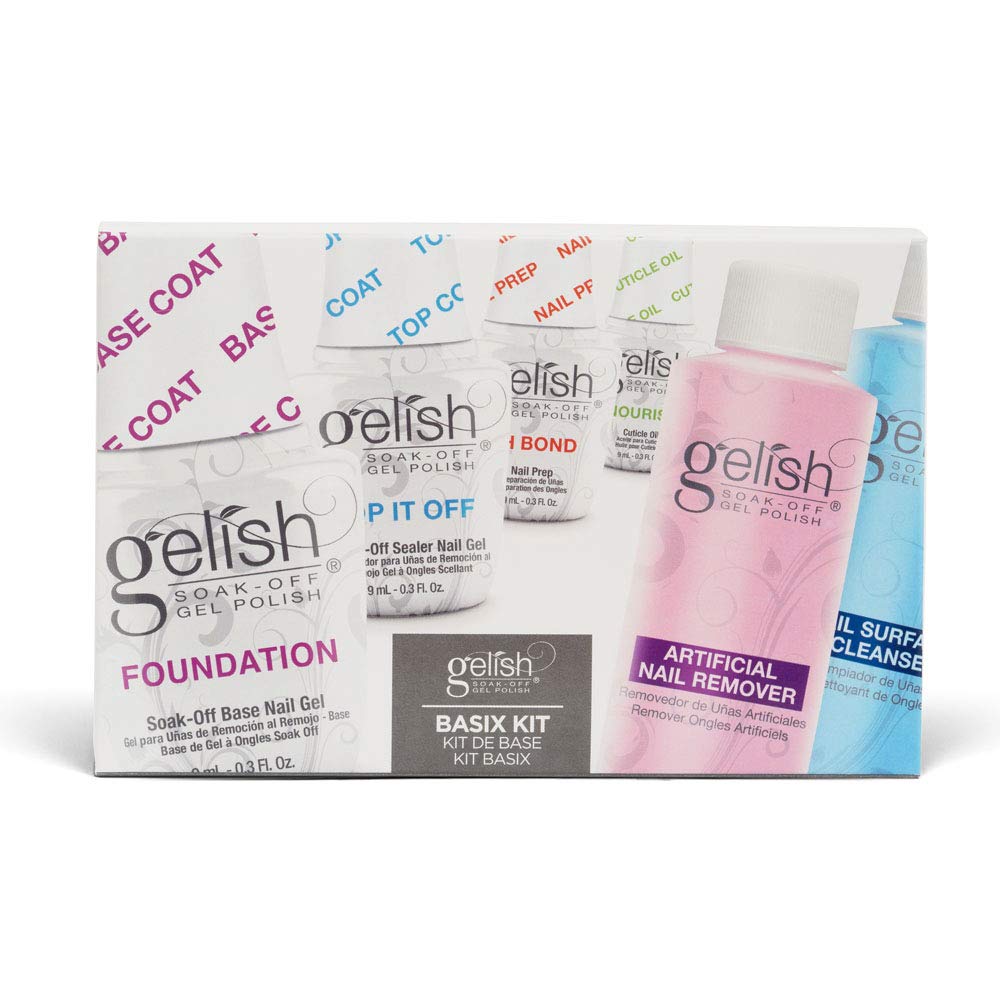 Gelish MINI Complete Basix Kit – Gel Nail Prep for At-Home Salon-Quality Manicure