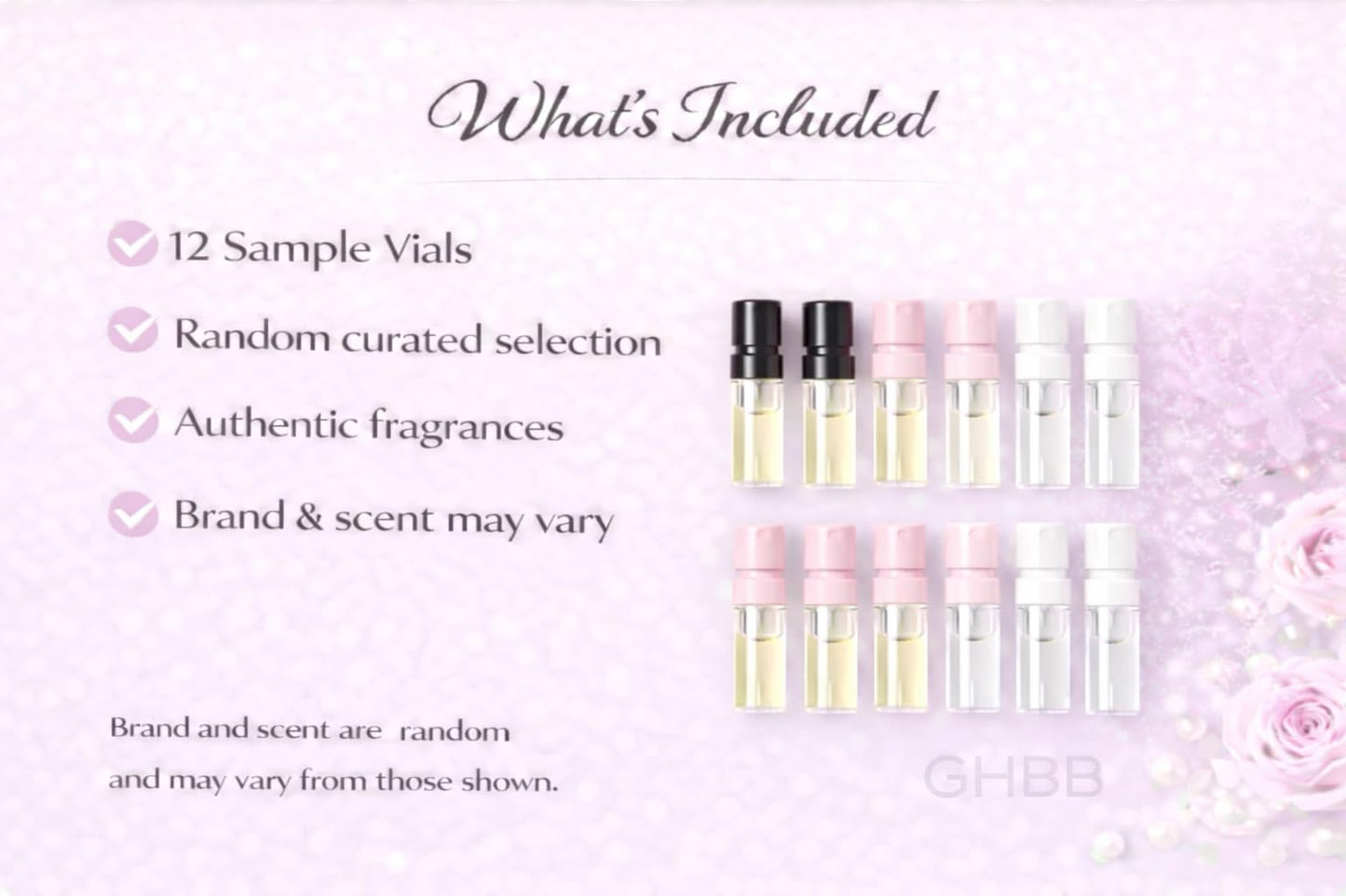 GHBB Women's Designer Perfume Sampler Set – 12 Fragrance Vials