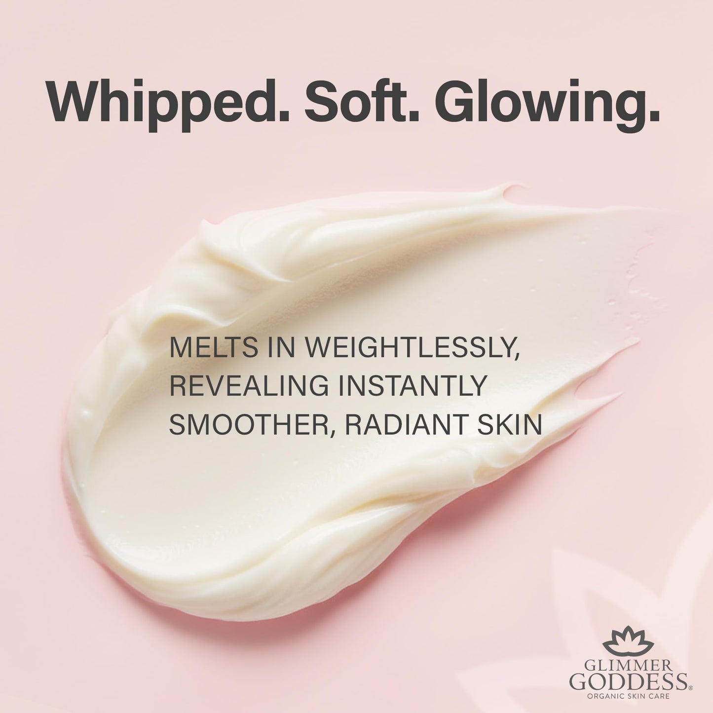 Glimmer Goddess Organic Whipped Body Butter – Unscented, 8 oz (Shea & Cocoa Butter)