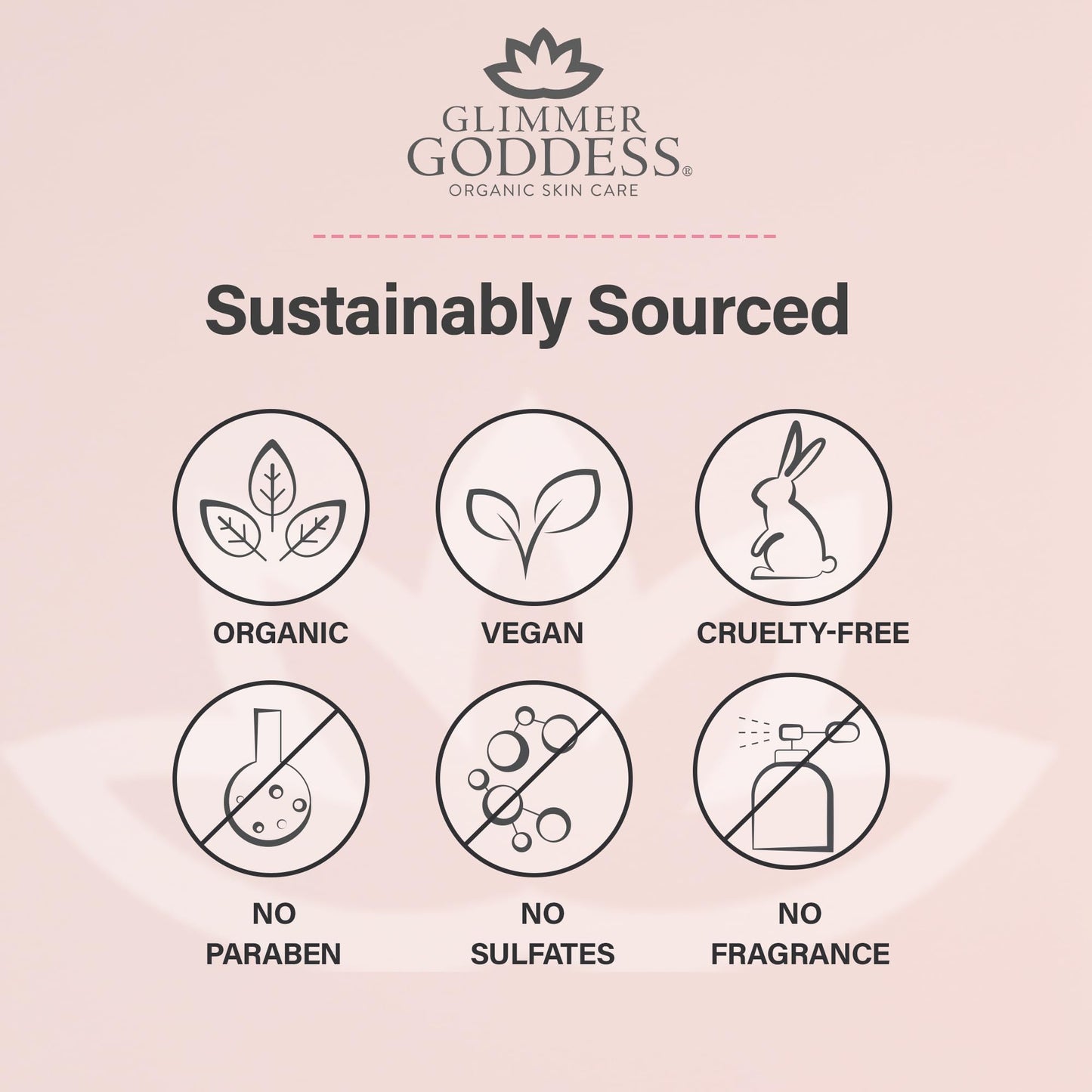 Glimmer Goddess Organic Whipped Body Butter — Hydrating Shea & Cocoa Butter with Almond & Coconut Oil, Jasmine, 8oz