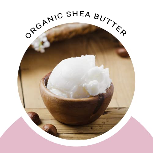 Glimmer Goddess Organic Whipped Body Butter for Women – Hydrating Shea & Cocoa Butter, Almonds & Coconut Oil, Citrus Mango, 8oz