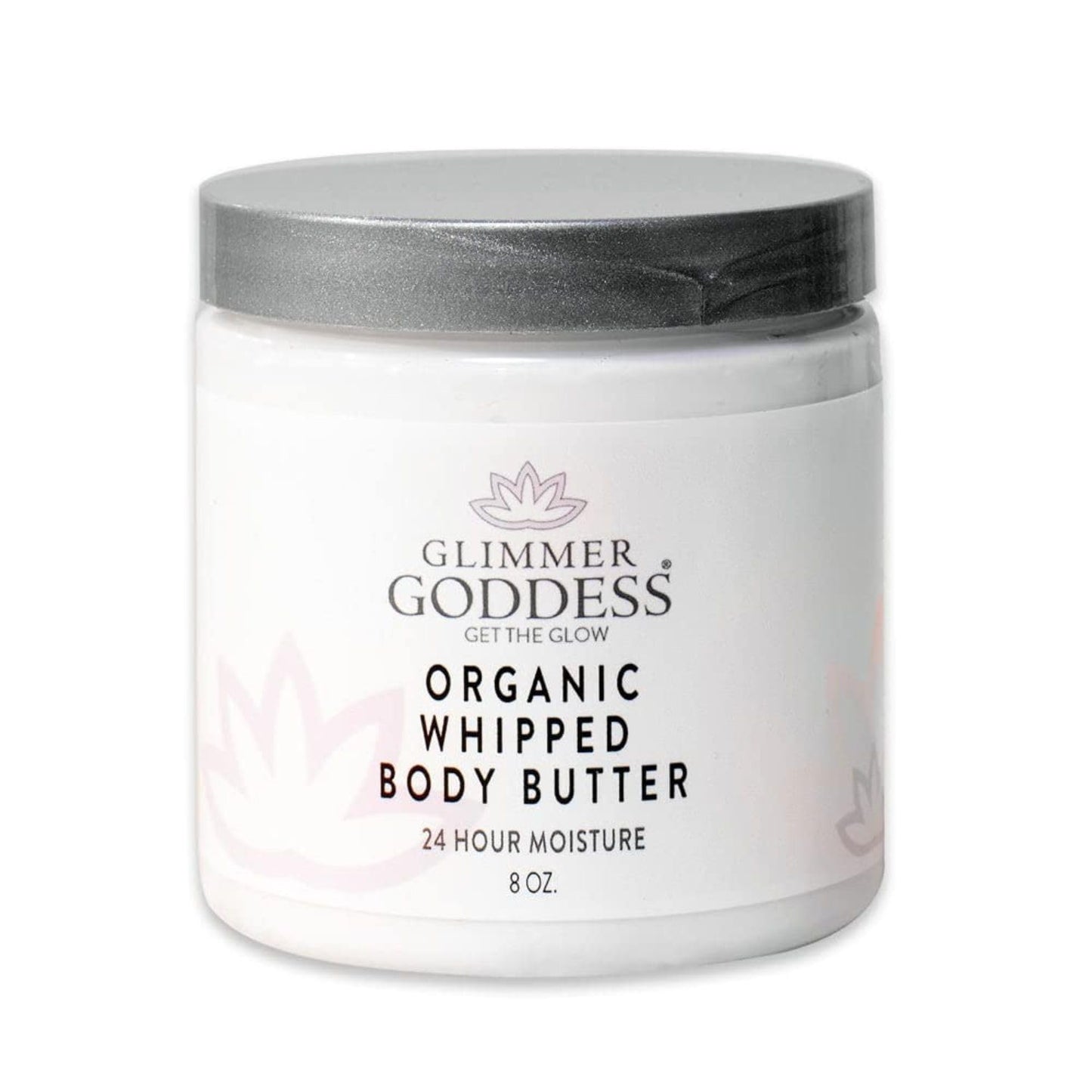 Glimmer Goddess Organic Whipped Body Butter for Women – Hydrating Shea & Cocoa Butter, Almonds & Coconut Oil, Citrus Mango, 8oz