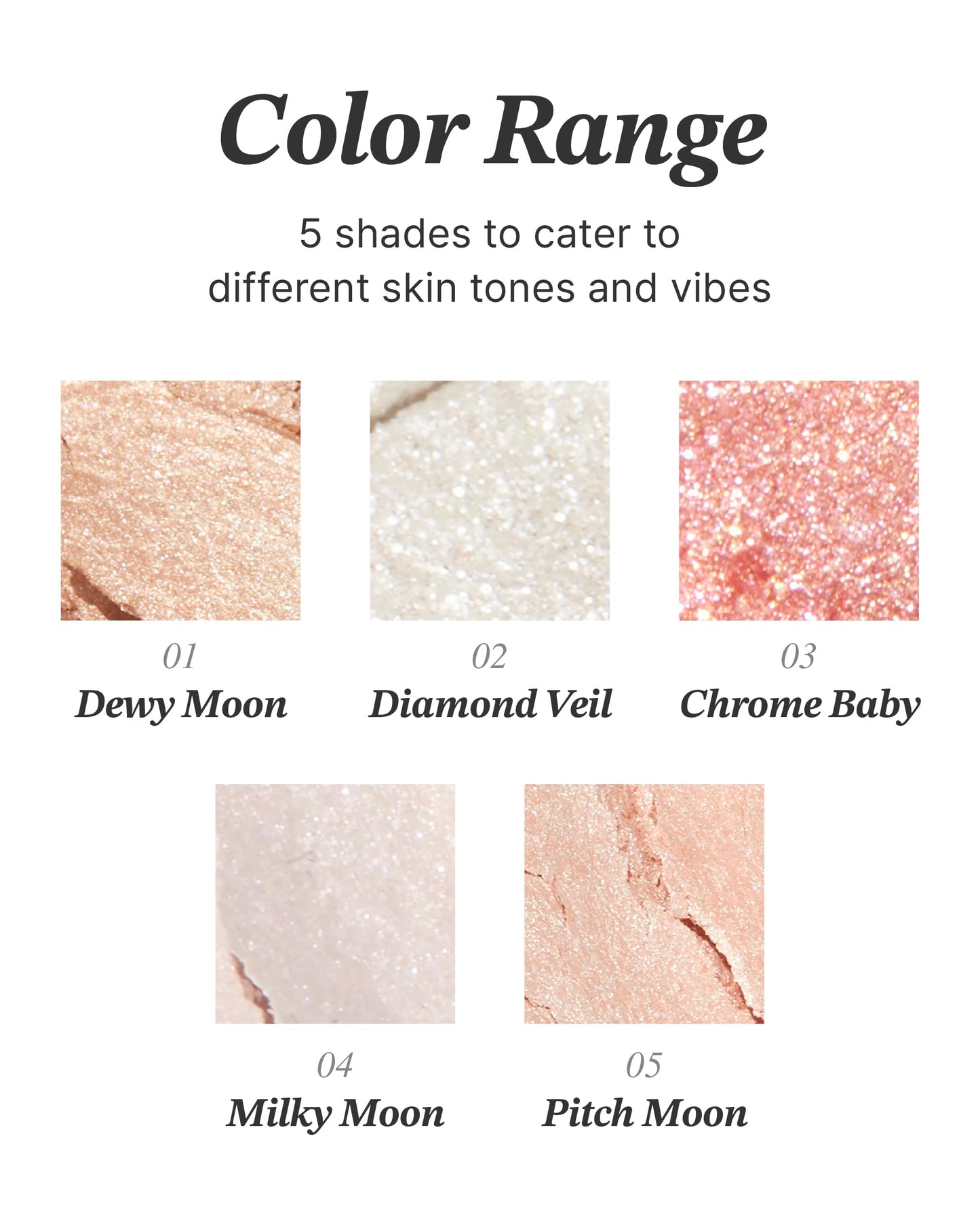 Glint Dewy Highlighter Pitch Moon (0.08oz) by Glint x VDIVOV – Luminous Glow, Micropearls, Silky Finish