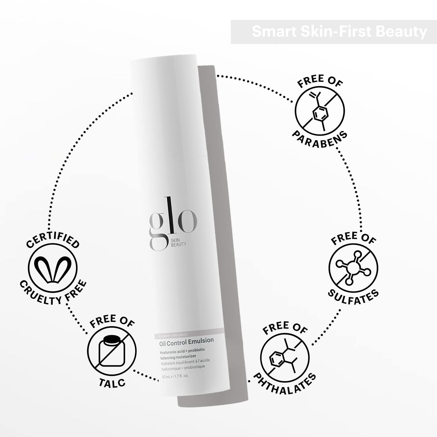 Glo Skin Beauty Oil Control Emulsion Moisturizer | Ultra-Light Hydration & Shine Reduction